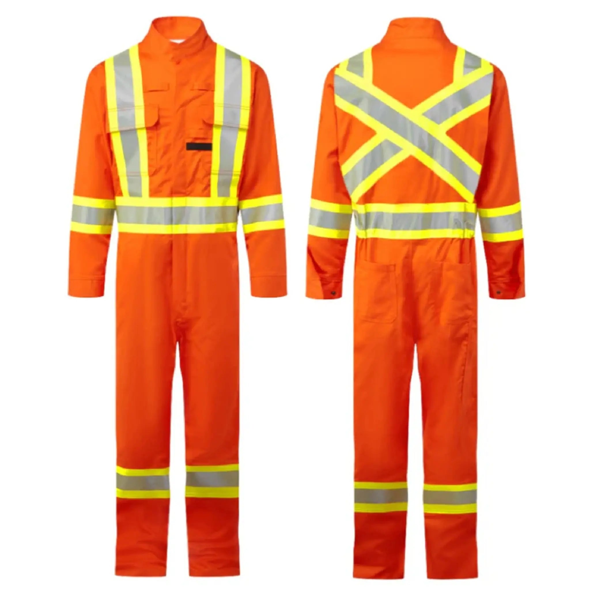 Port West FR526ORR Bizflame 88/12 4" Xtra FR Coverall, Orange, 1 EachÂ