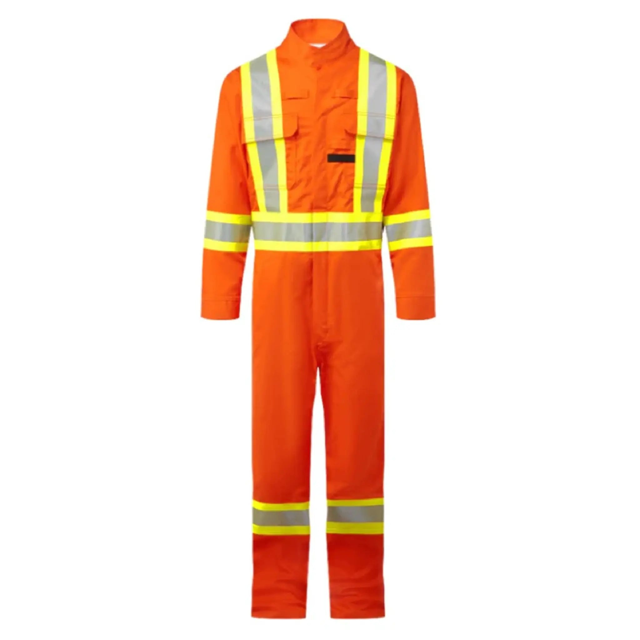 Port West FR526ORR Bizflame 88/12 4" Xtra FR Coverall, Orange, 1 Each