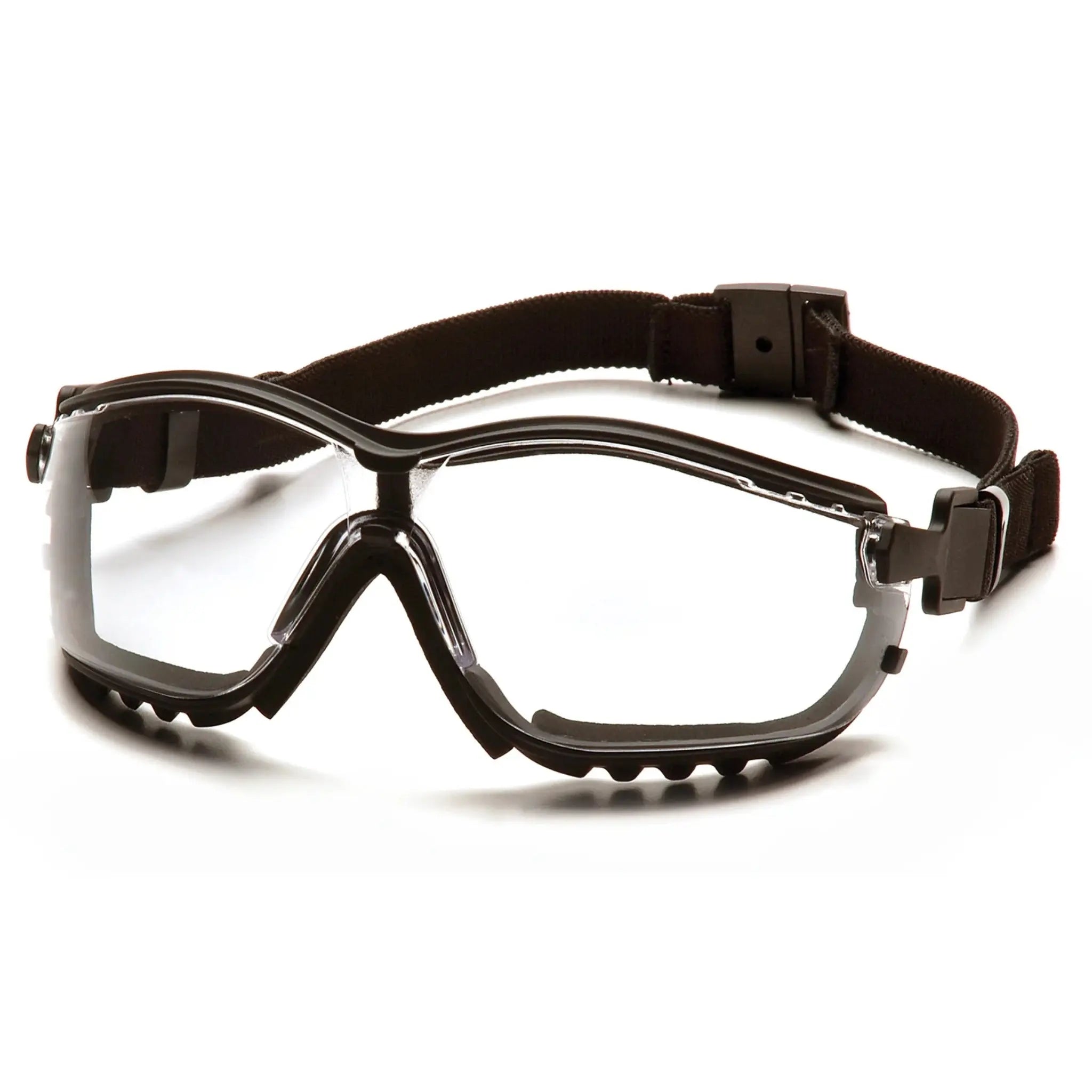 Pyramex V2G GB1810ST Goggles, Black Body, Clear H2X Anti-Fog Lens, 1 Each