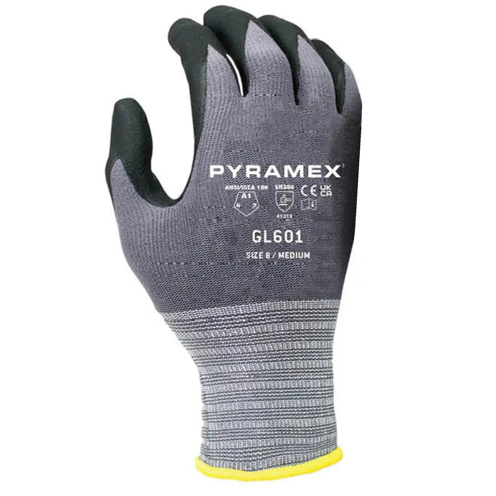 Pyramex CorXcel GL601 Micro-Foam Nitrile Gloves, Back