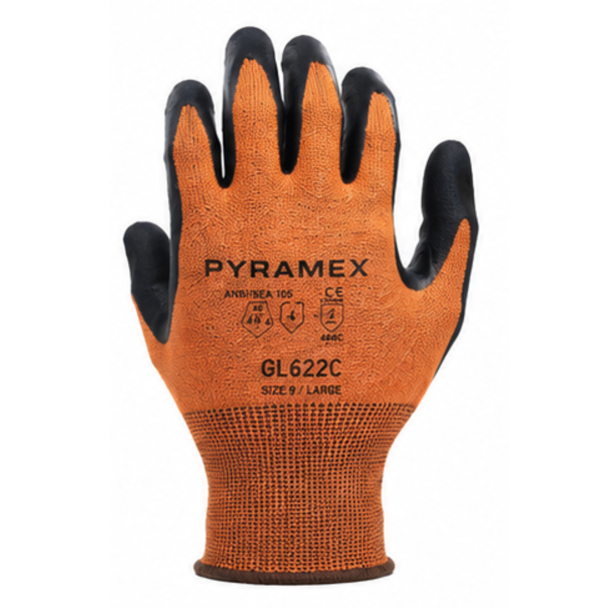 PYRAMEX GL622C Work Gloves, Dorsal View