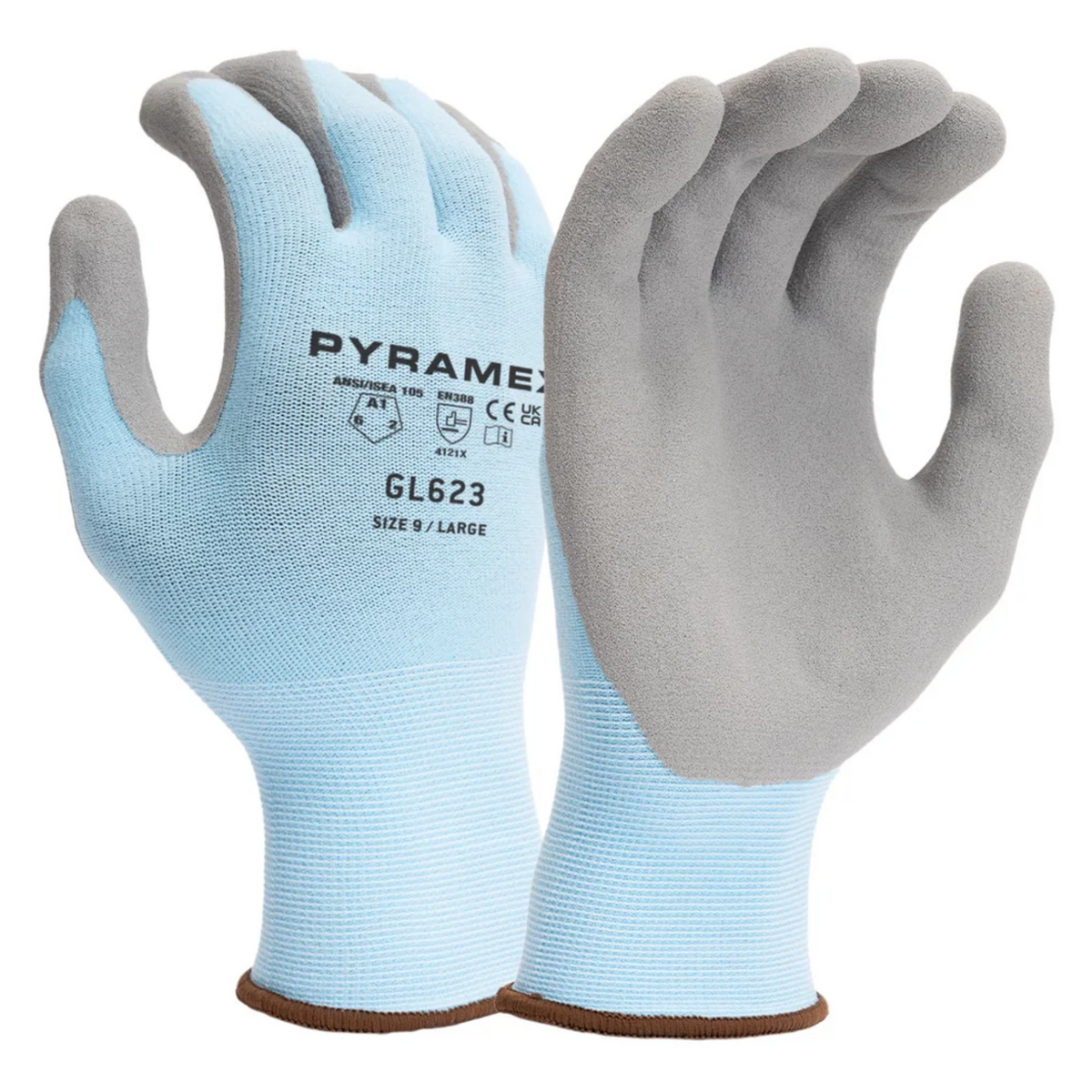 PYRAMEX GL623 Sandy Nitrile Dipped Working Gloves, Main Image