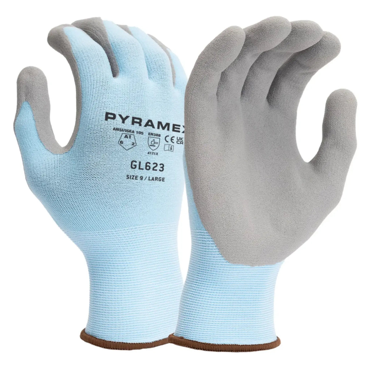PYRAMEX GL623 Sandy Nitrile Dipped Working Gloves, Main Image
