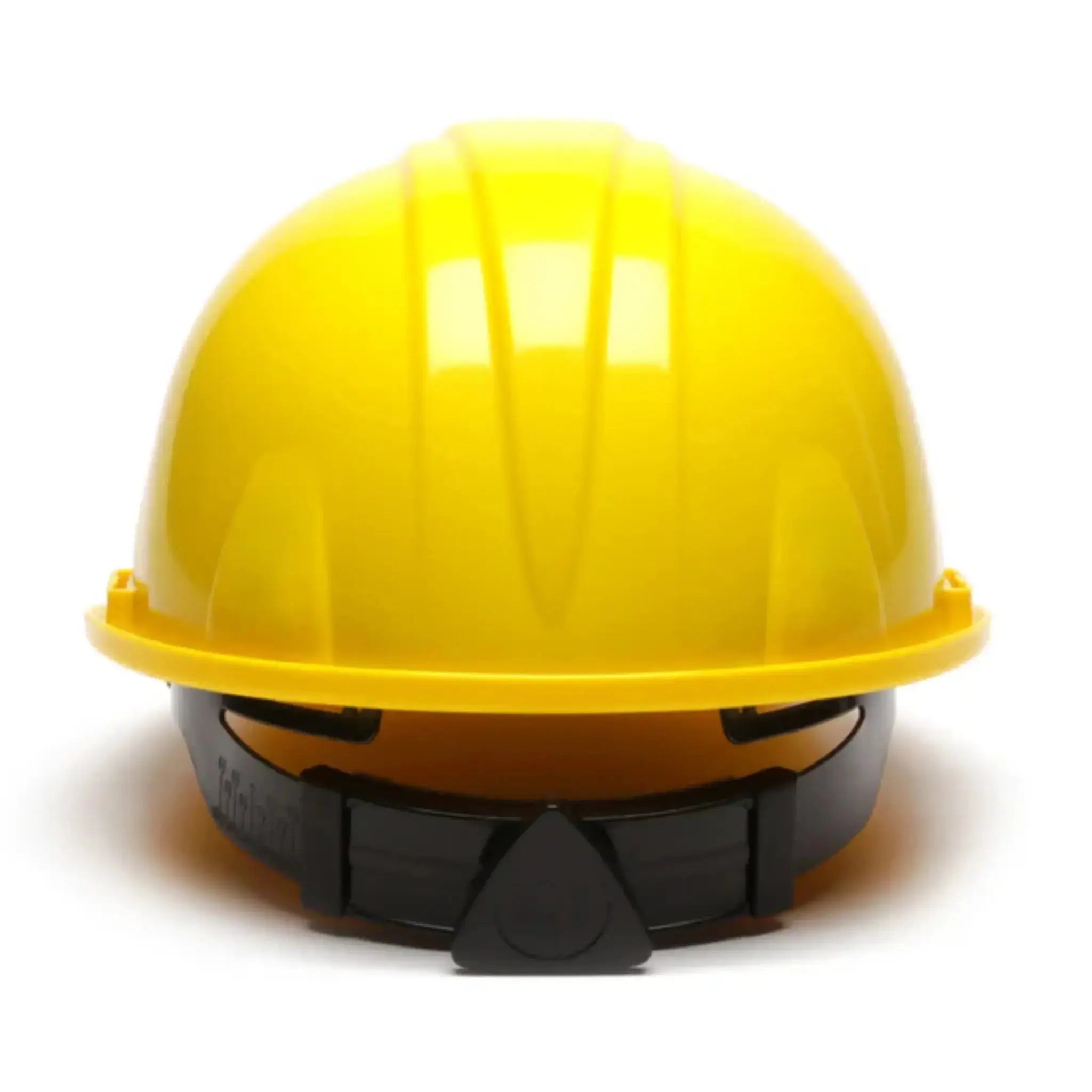 Pyramex SL Series HP14130 Cap Style Hard Hat, 4 Point Ratchet Suspension, Yellow, One Size, 1 Each, Back View