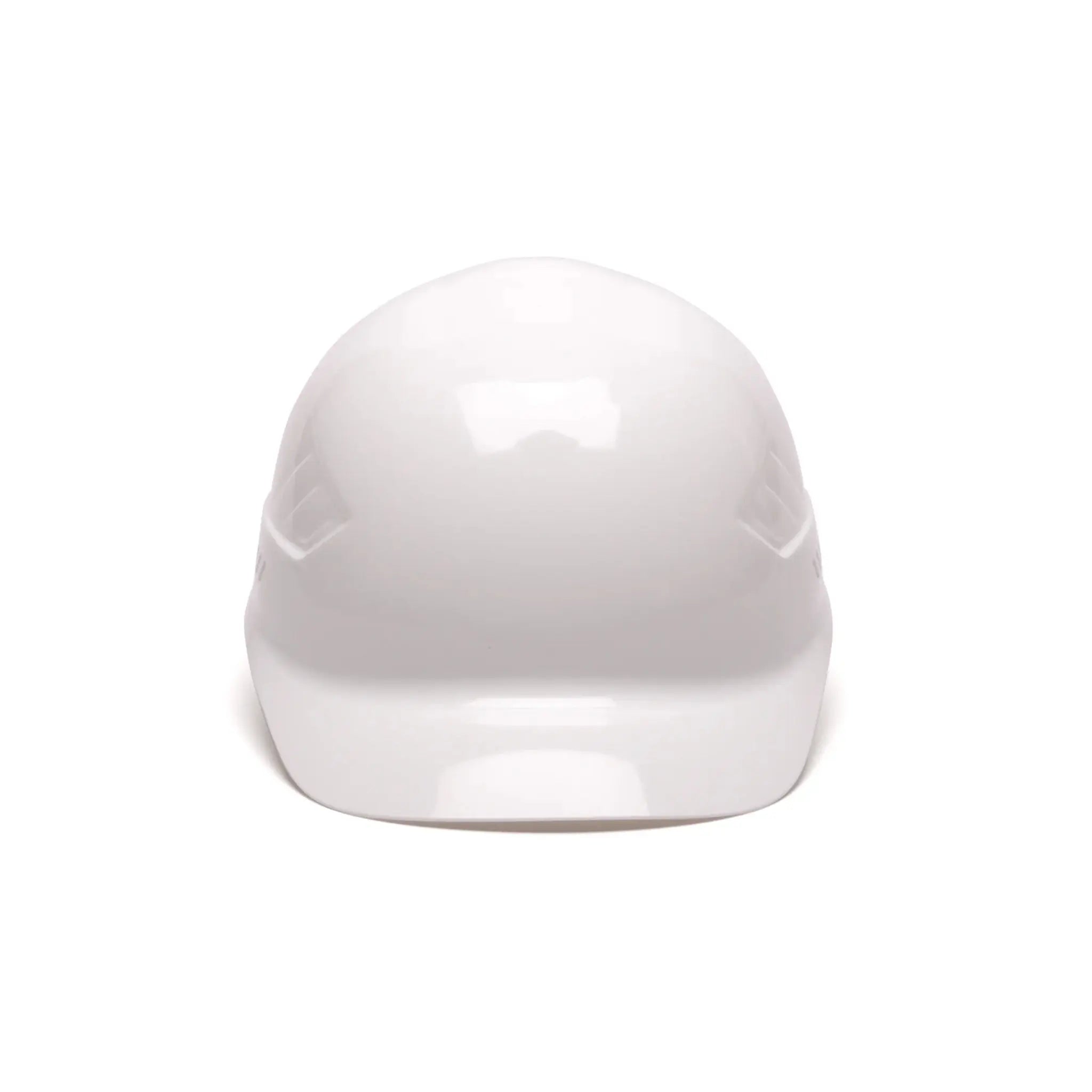 Pyramex Ridgeline HP400 Series Bump Cap, 4 Point Glide Lock Suspension, White, Front View