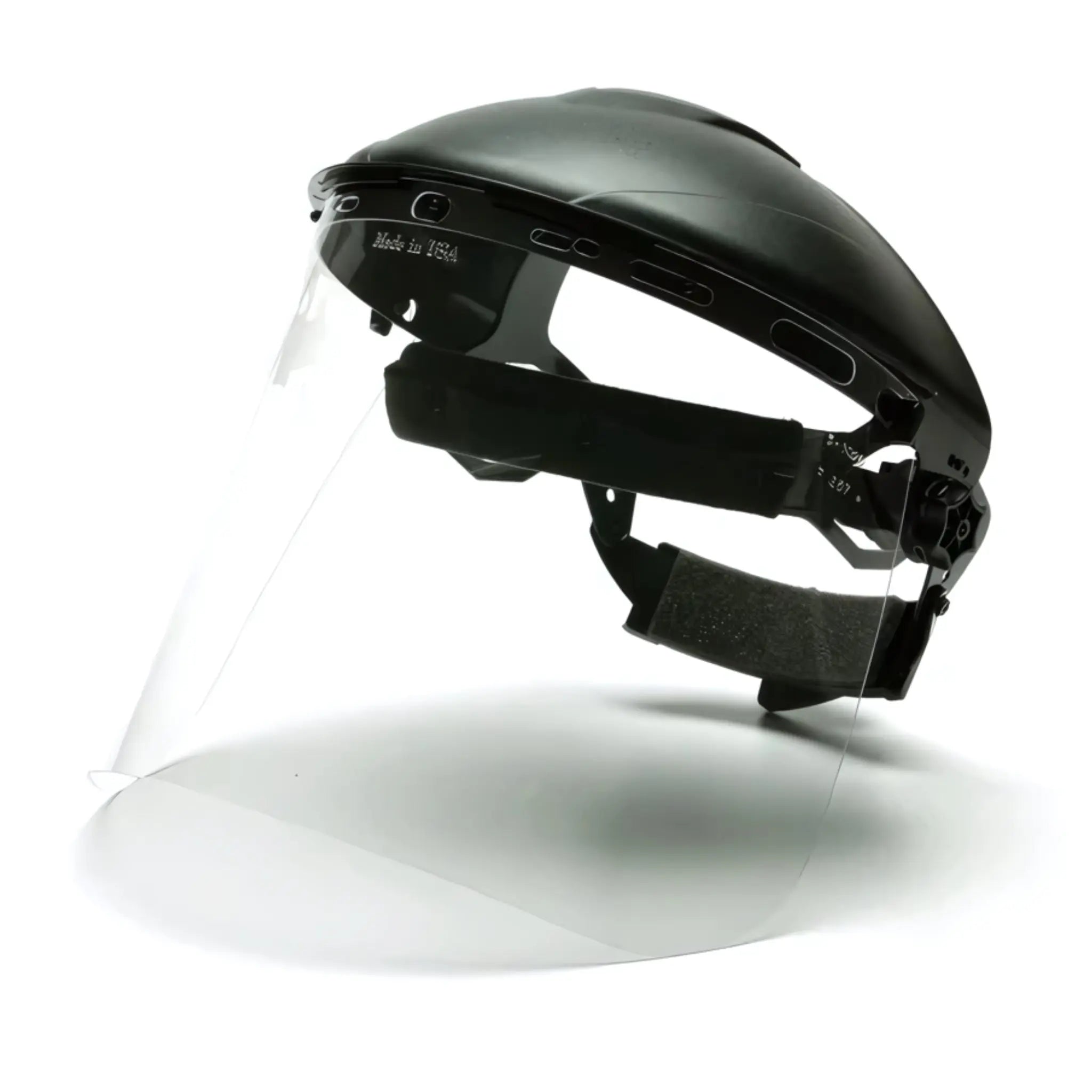 Pyramex S1010 Visor Only Polyethylene Face Shield, Clear, One Size, 1 Each, In Use
