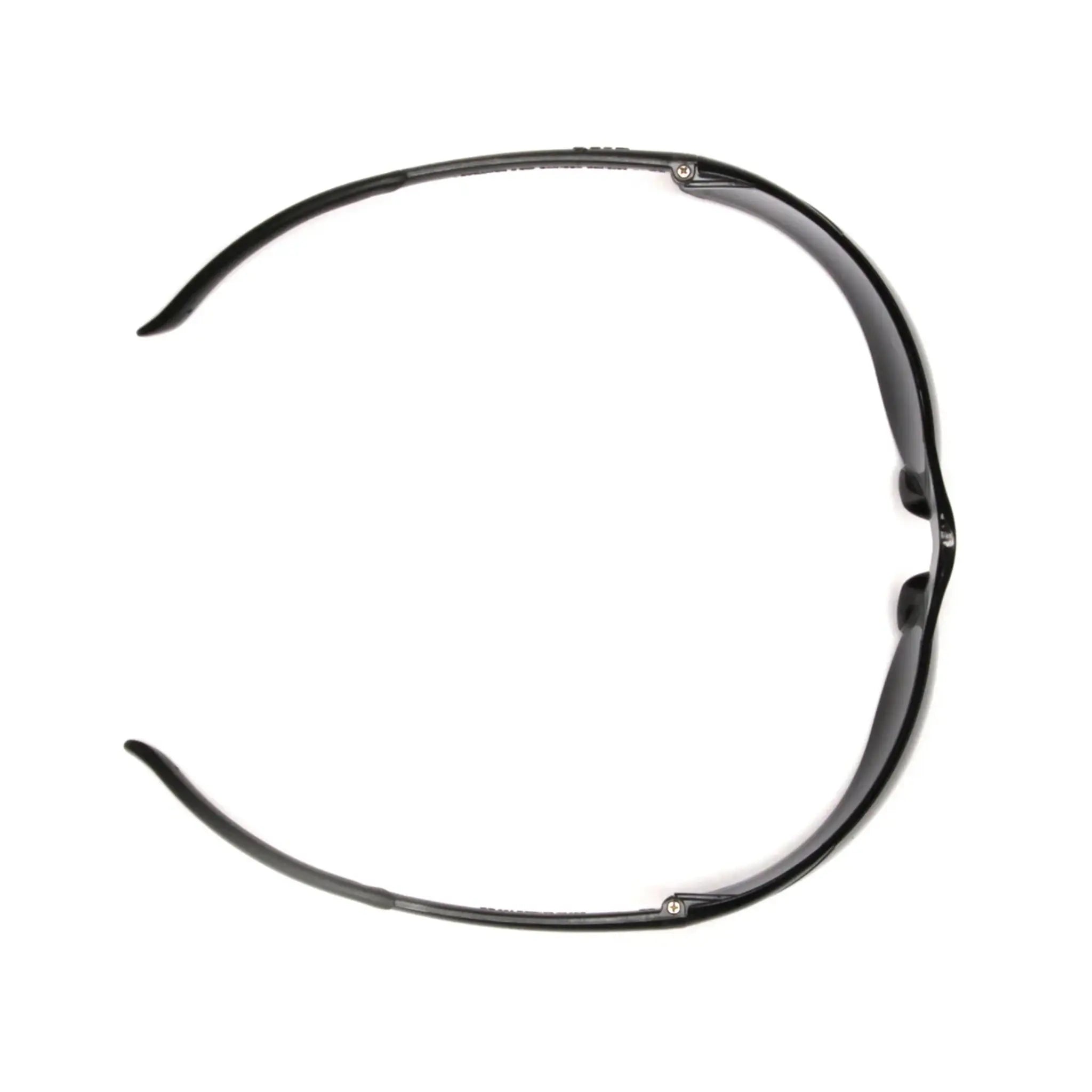 Pyramex Ztek S2510S Safety Glasses, Clear Frame and Lens, One Size, 1 Each, Top View