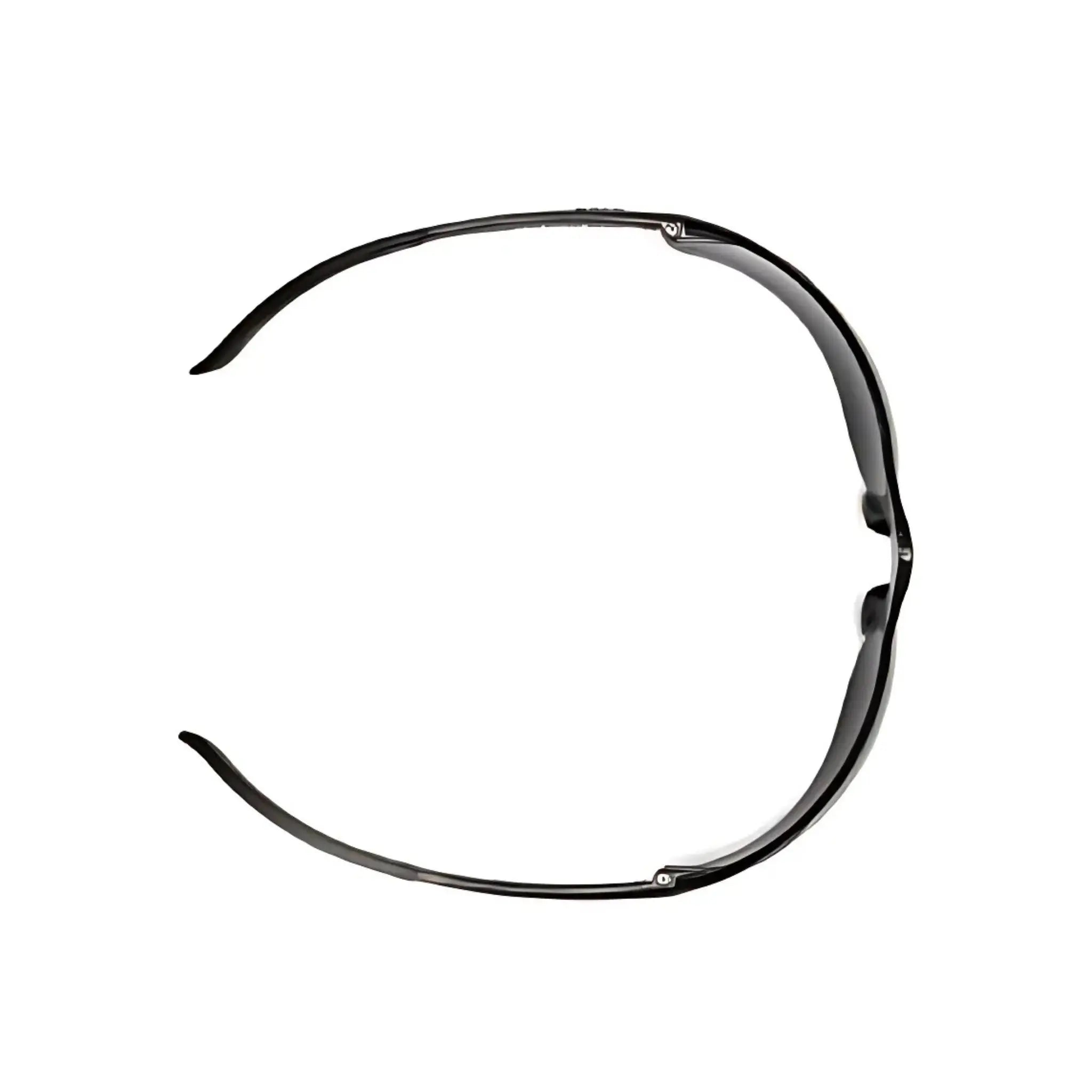 Pyramex Ztek S2520ST Safety Glasses, Gray H2 Anti Fog Lens, Gray Frame, One Size, 1 Each, Top View