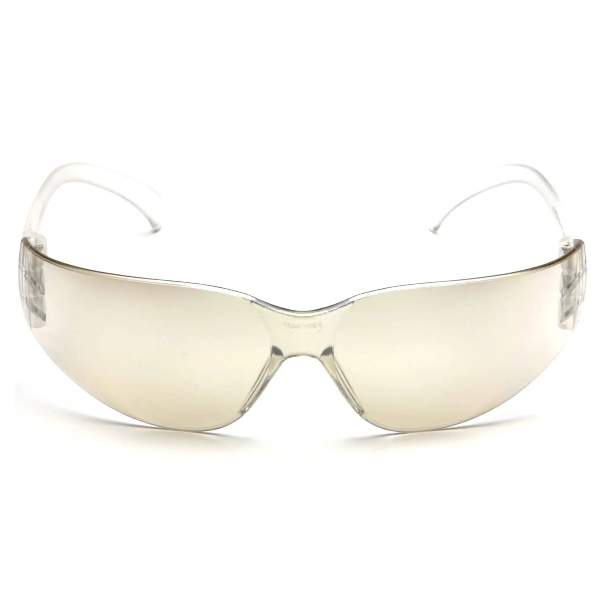 Pyramex Intruder S4180S Safety Glasses, Indoor Outdoor Mirror Lens and Temples, One Size, 1 Each, Front View