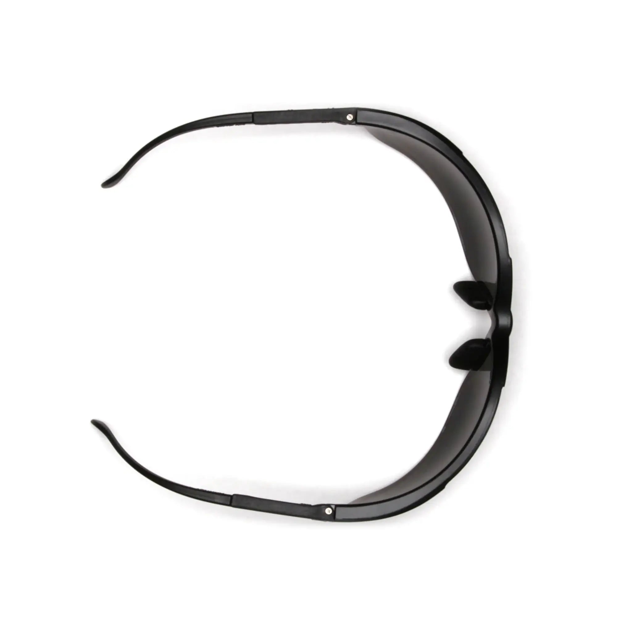 Pyramex Venture II SB1810ST Safety Glasses, Black Frame, Clear H2X Anti-Fog Lens, One Size, Box of 12, Top View