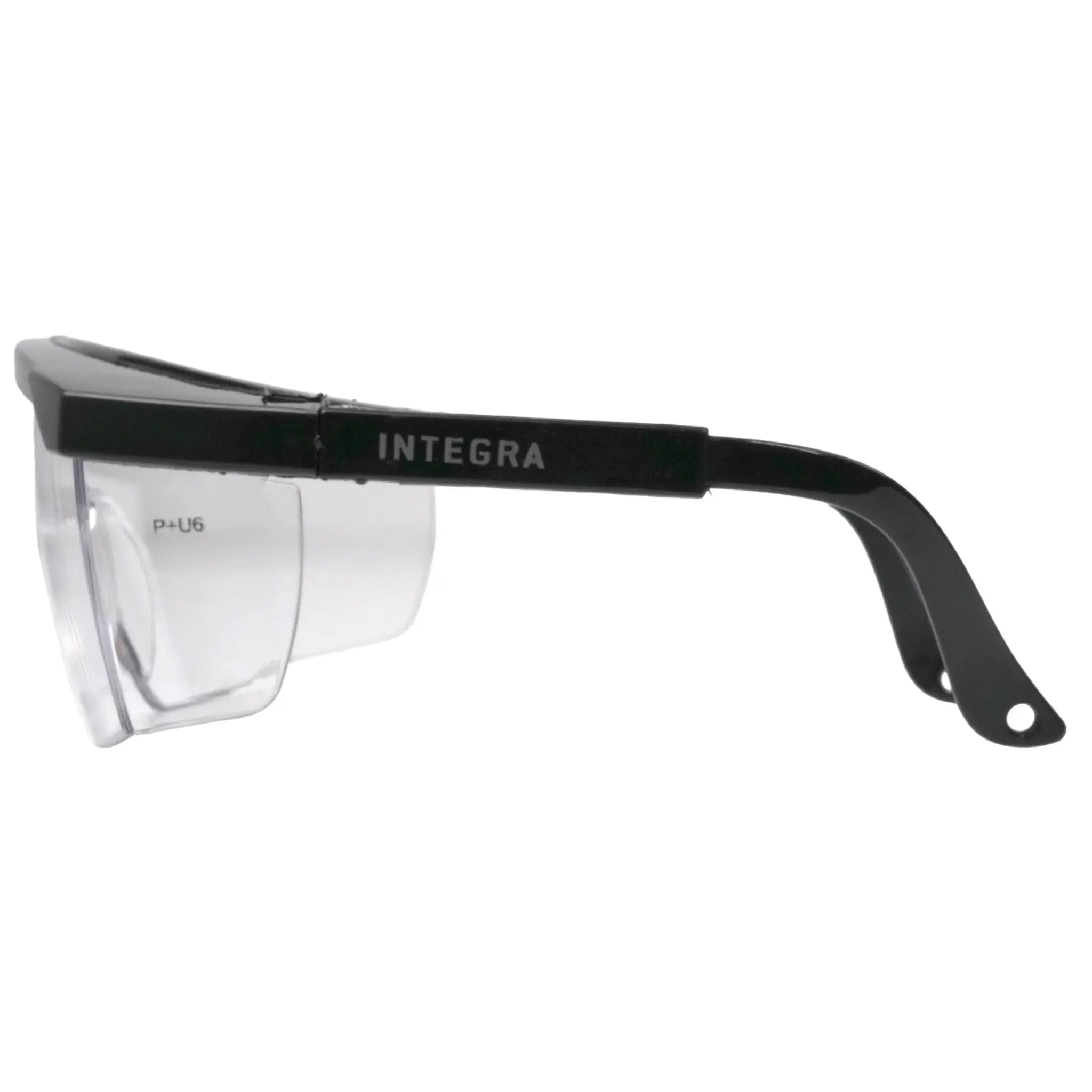 Pyramex Integra SB410S Safety Glasses, Clear Lens, Black Temples, One Size, 1 Each