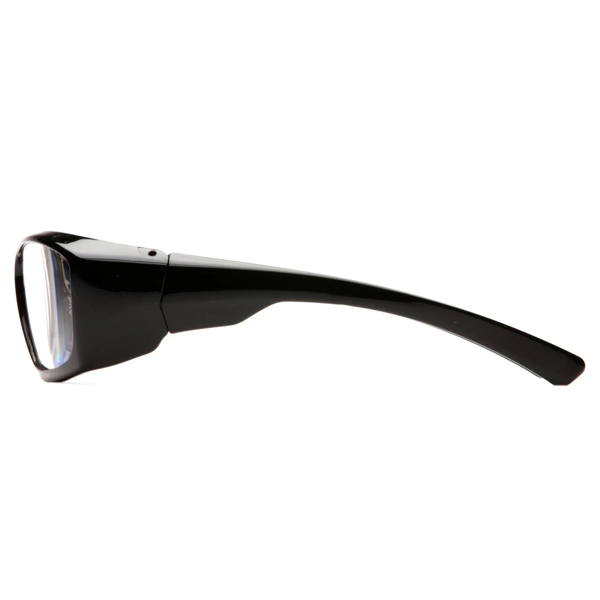 Pyramex SB7910DRX Emerge Readers, Black Frame, Clear Lens, Side View