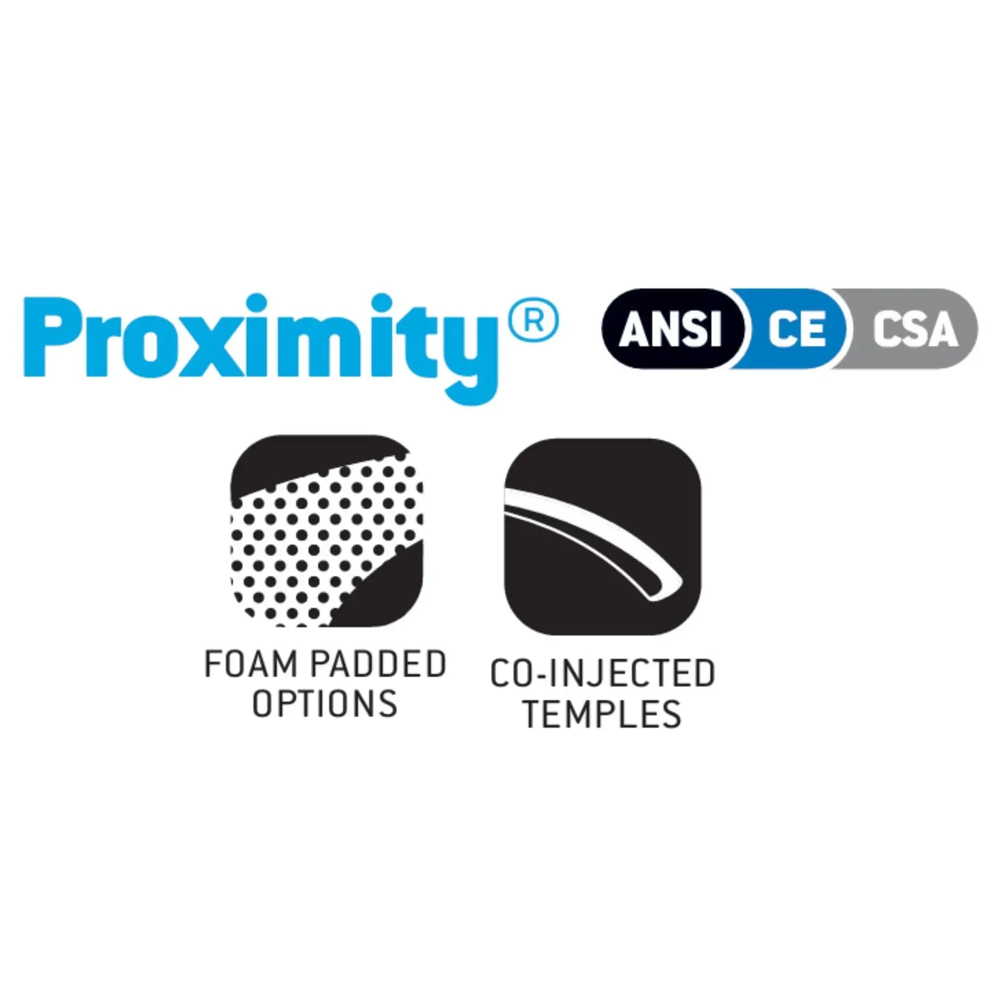 PYRAMEX Proximity SB9310ST Safety Glasses, Clear H2X Anti-Fog, 1 Each