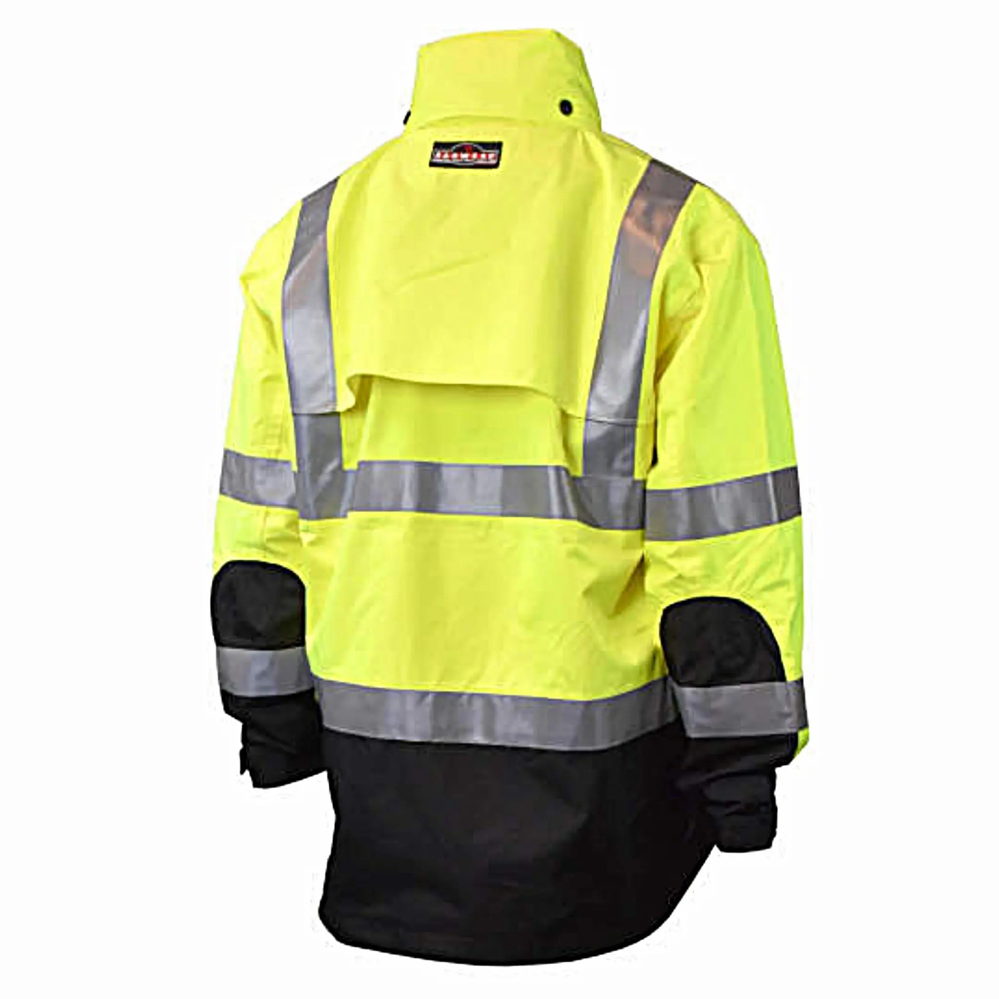 Radians RW32-3Z1Y Heavy Duty Rip Stop Waterproof Rain Jacket, Hi-Vis Green, 1 Each