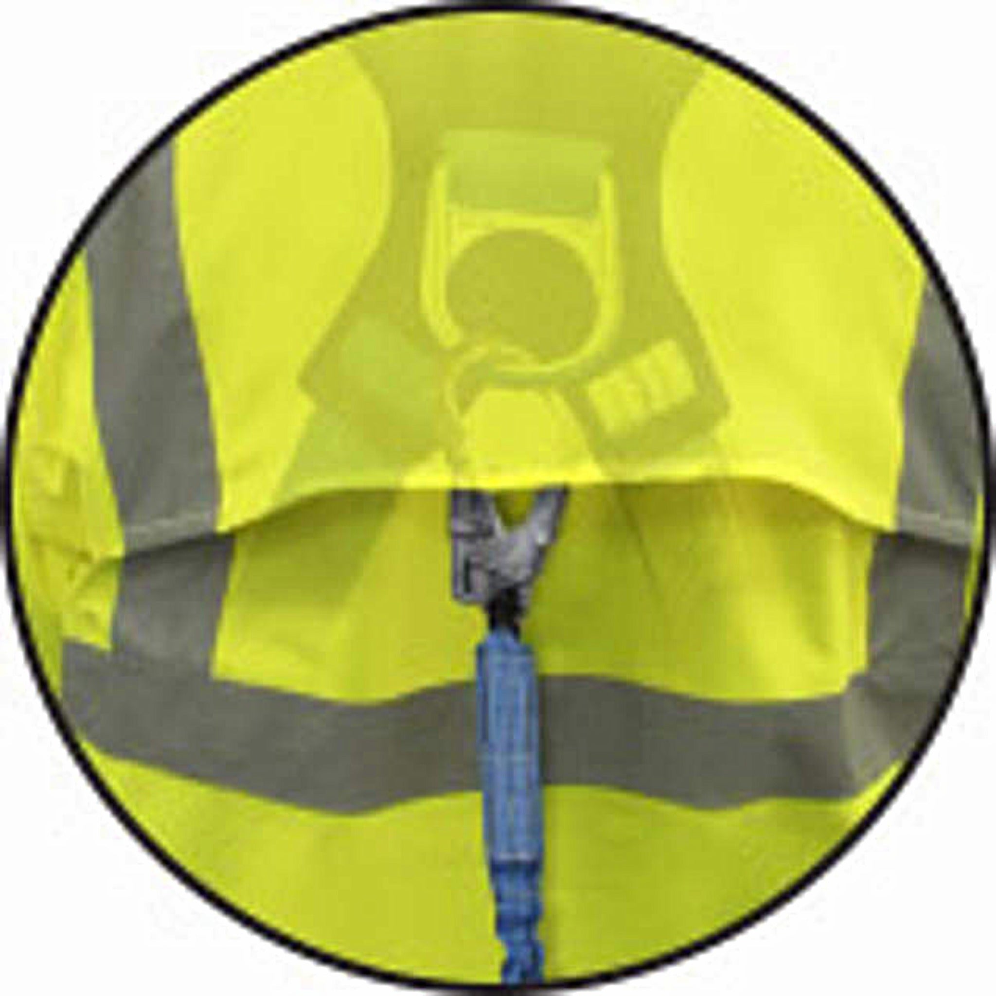 Radians RW32-3Z1Y Heavy Duty Rip Stop Waterproof Rain Jacket, Hi-Vis Green, 1 Each
