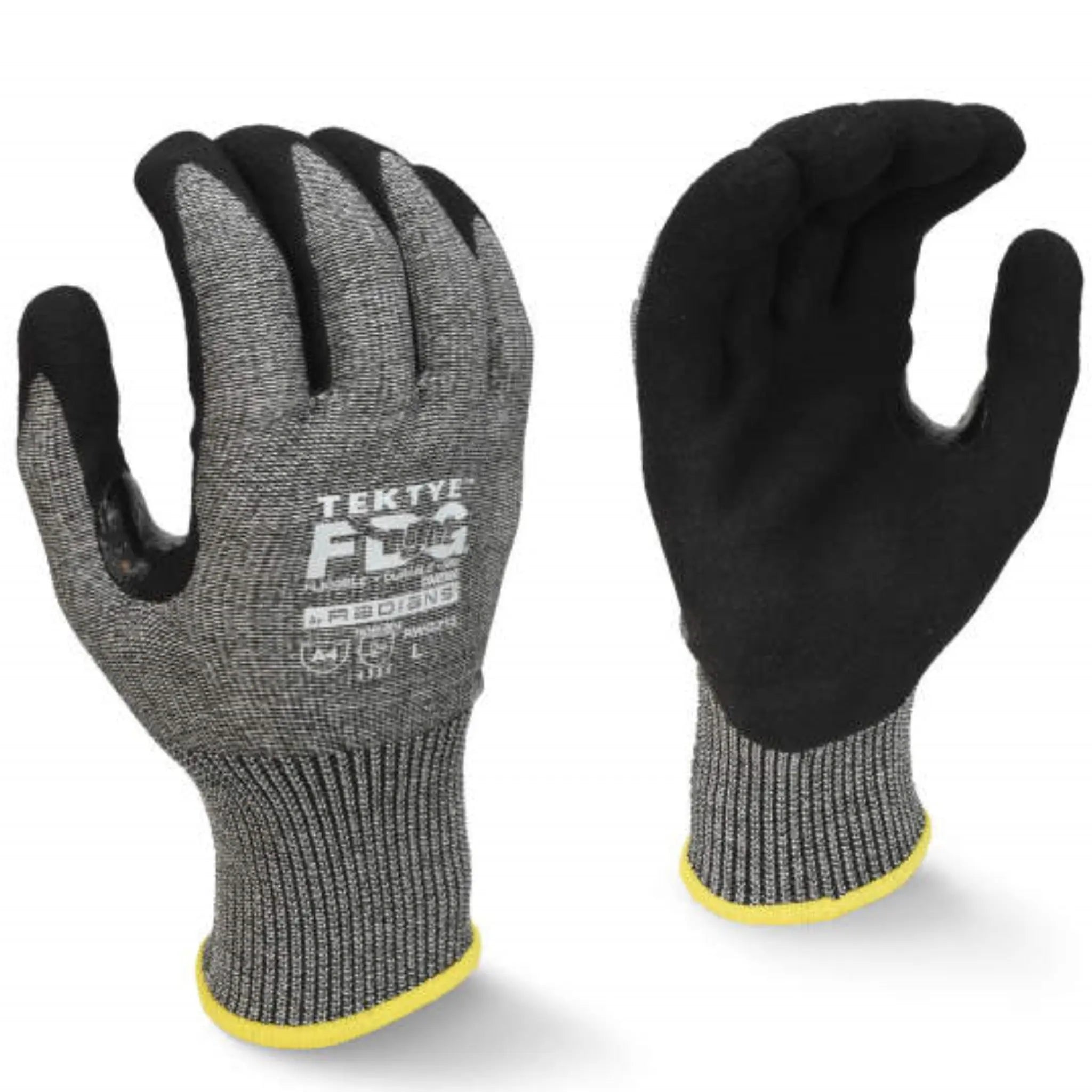 Radians RWG713 TEKTYE FDG Reinforced Thumb A4 Work Glove, Gray, 1 Pair