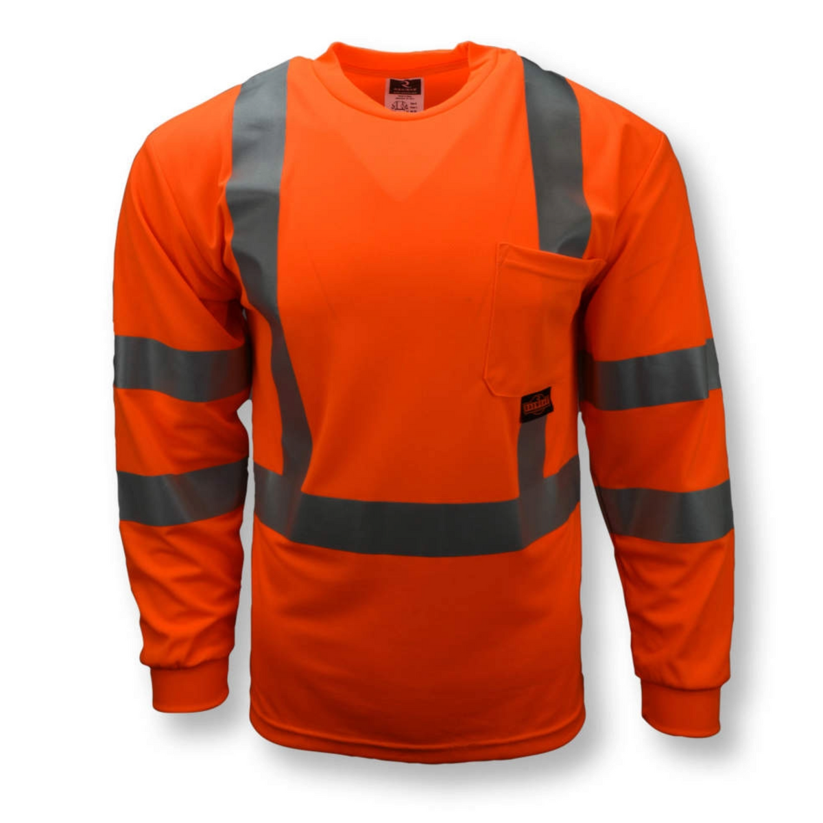 RADIANS ST21-3POS Class 3 Long Sleeve T-shirt with Max-Dri, Front View