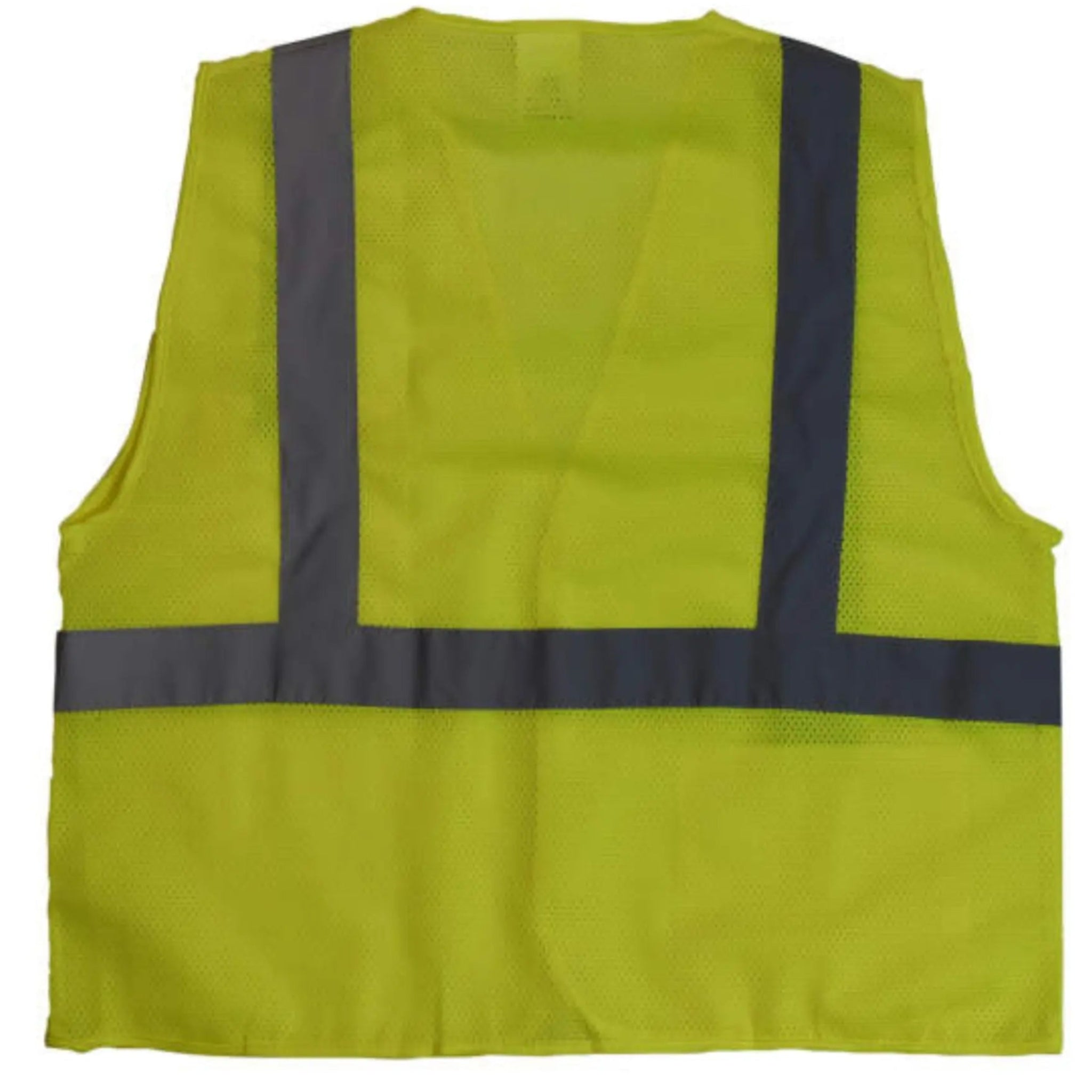 Radians SV2GM Economy Type R Class 2 Mesh Safety Vest, Hi-Vis Green, 1 Each, Flat View - Back