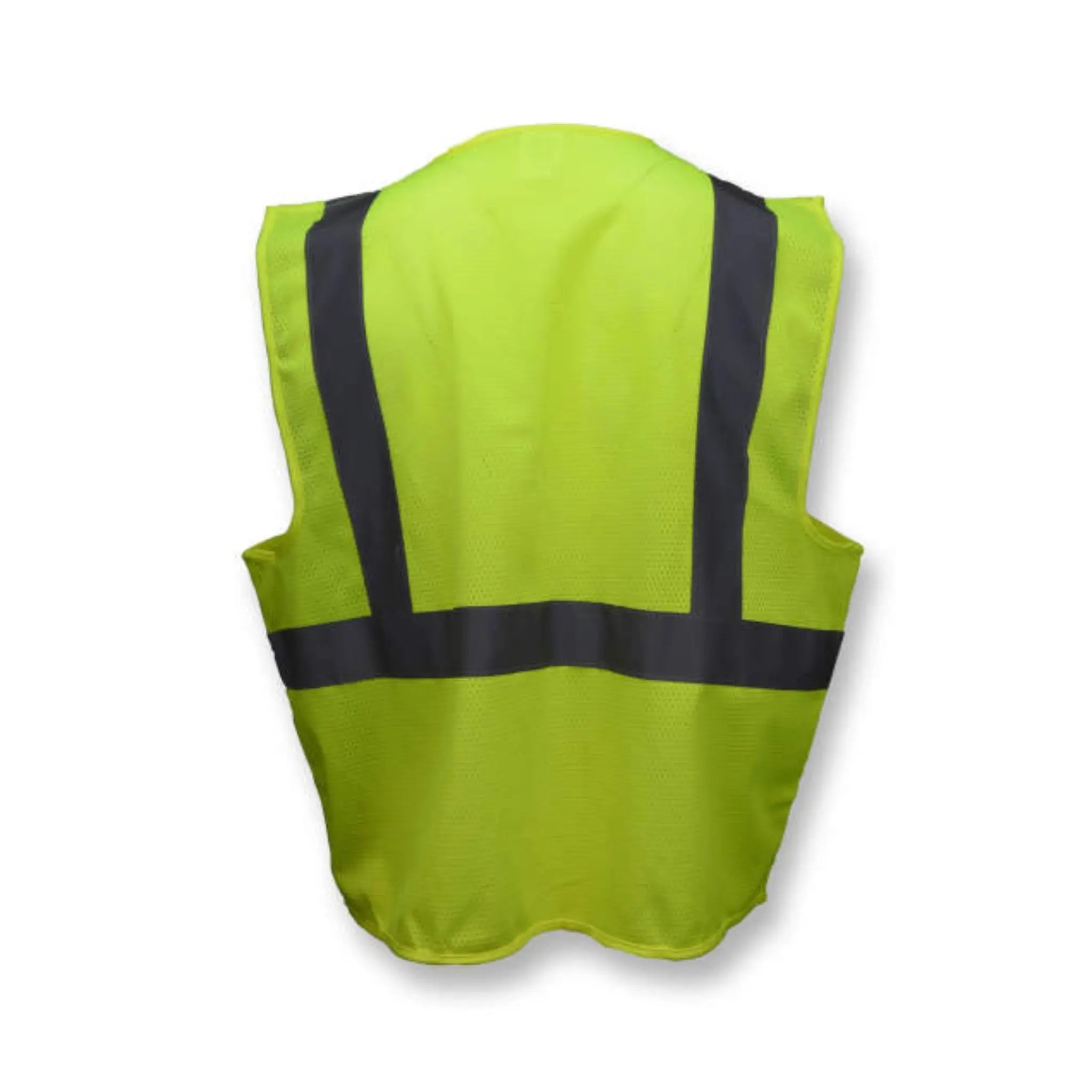 Radians SV2ZGM Economy Type R Class 2 Mesh Safety Vest with Zipper, Hi-Vis Yellow, 1 Each, Back View_02