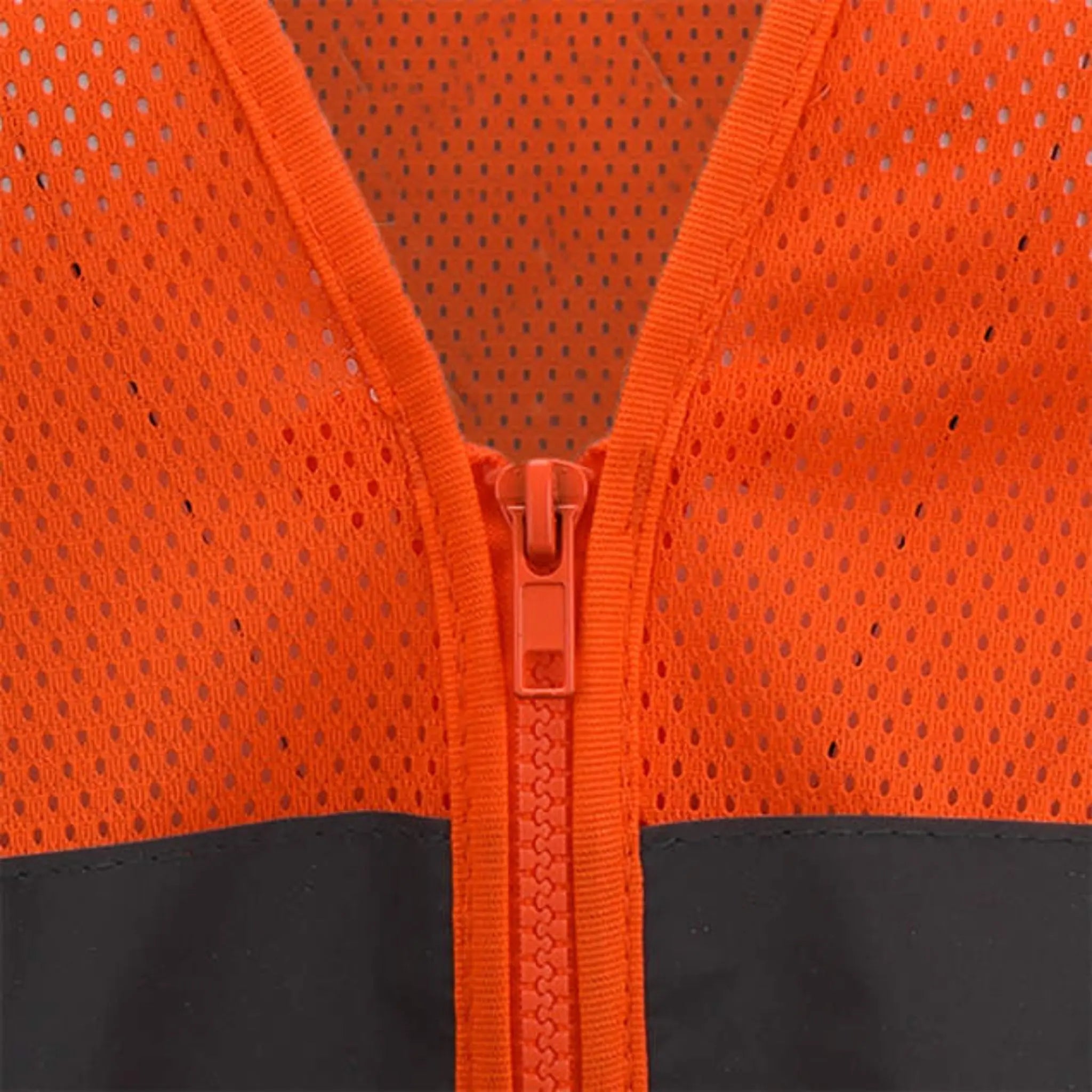 Radians SV2ZOM Economy Type R Class 2 Mesh Safety Vest with Zipper, Hi-Vis Orange, 1 Each, Details