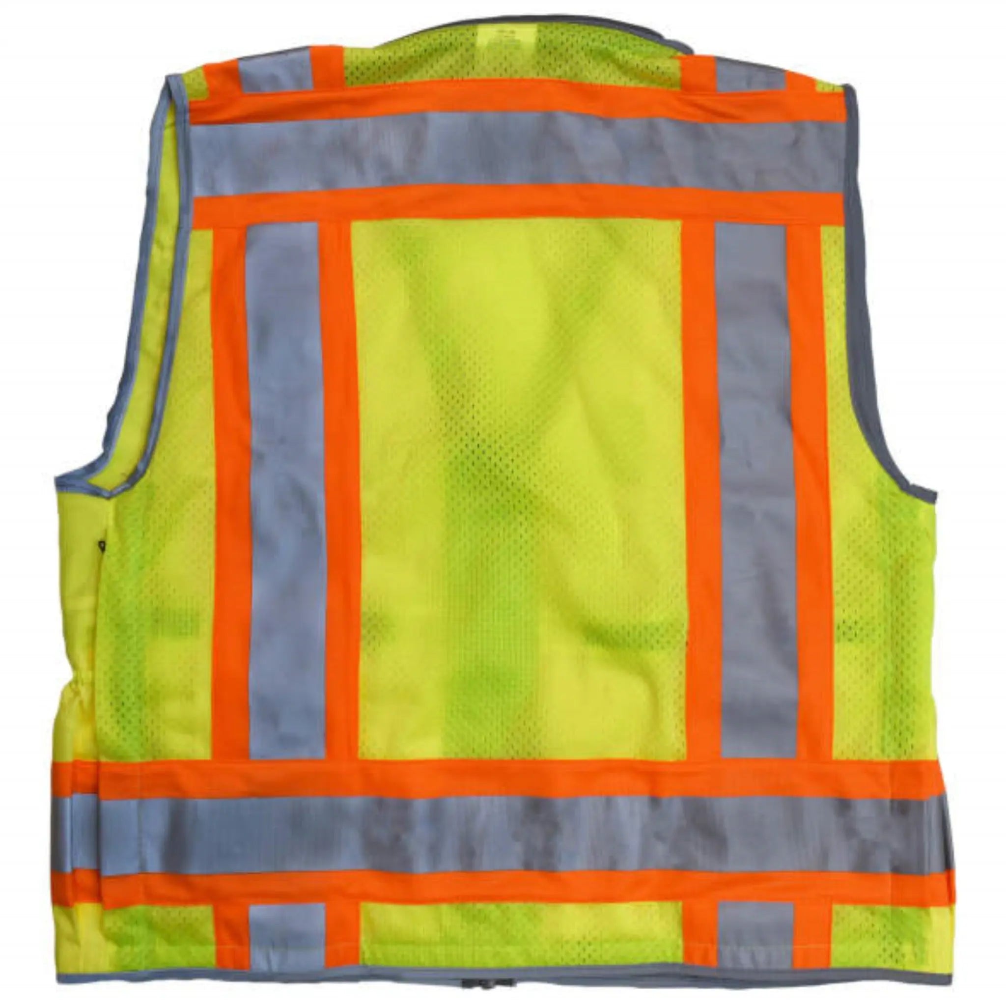 Radians SV55-2ZGD Class 2 Heavy Woven Two-Tone Engineer Vest, Hi-Vis Green, 1 Each