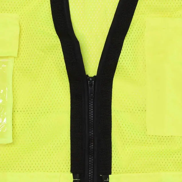 Radians SV59Z-2ZGD Type R Class 2 Heavy Duty Mesh/Solid Surveyor Safety Vest, Hi Vis Green, 1 Each
