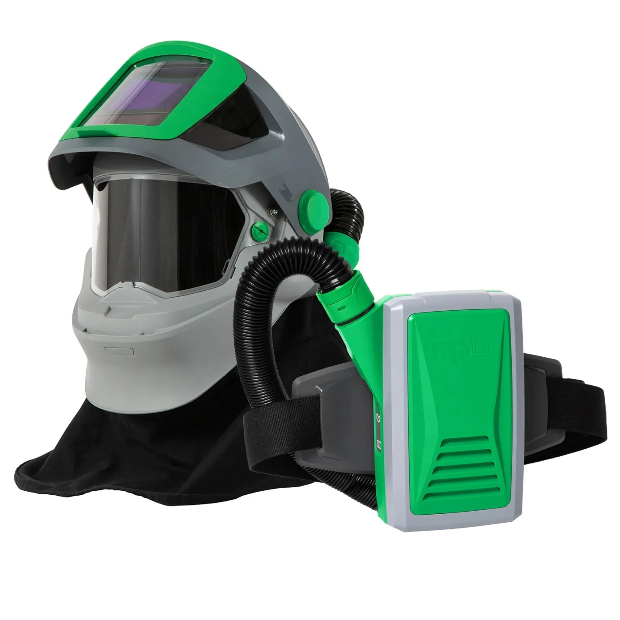 RPB Safety Z4 15-0016-1 Respirator with Shoulder Cape and Breathing Tube, Main Image