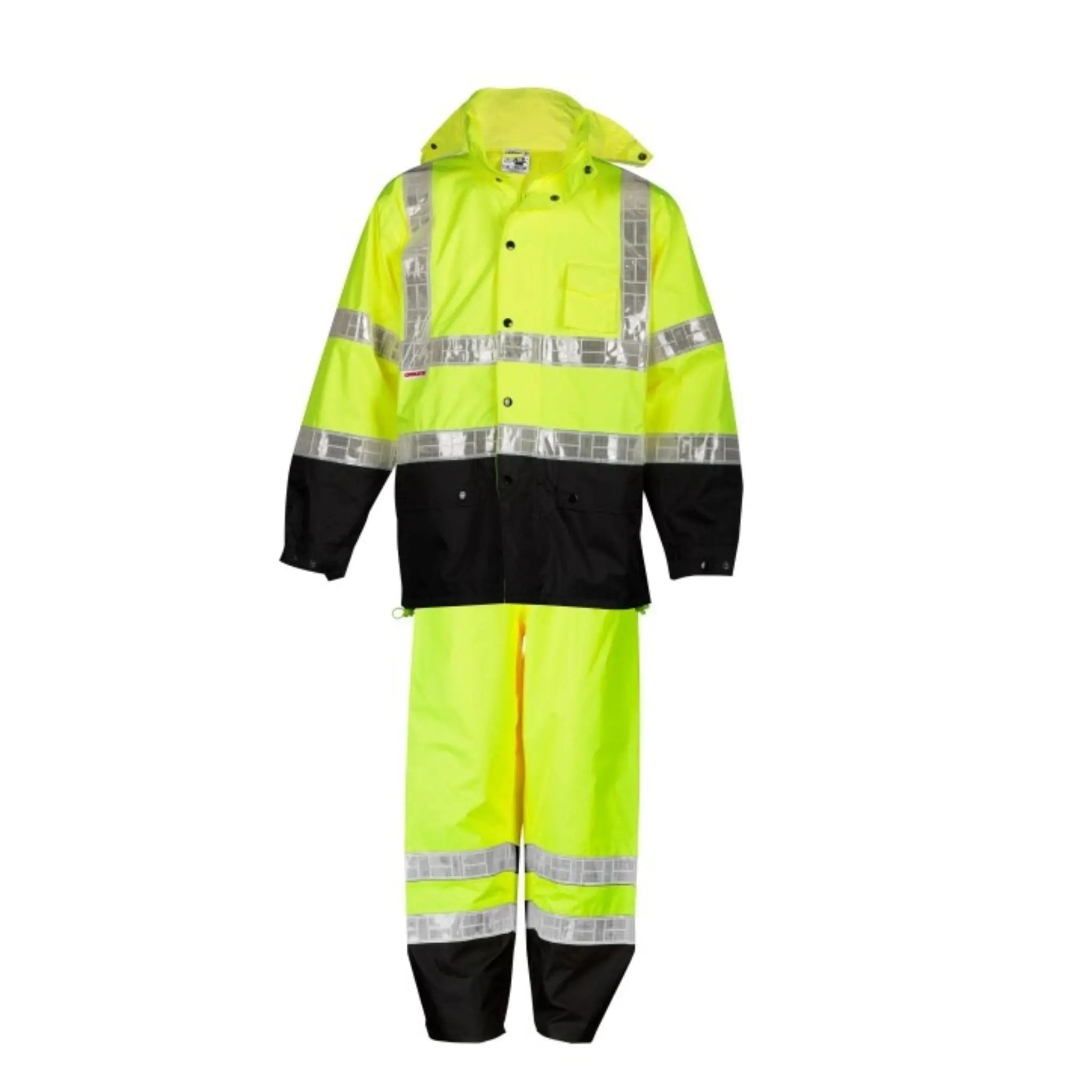 Kishigo RW100 Storm Stopper Pro 2-Piece Rain Suit, Lime, 1 Each-Front