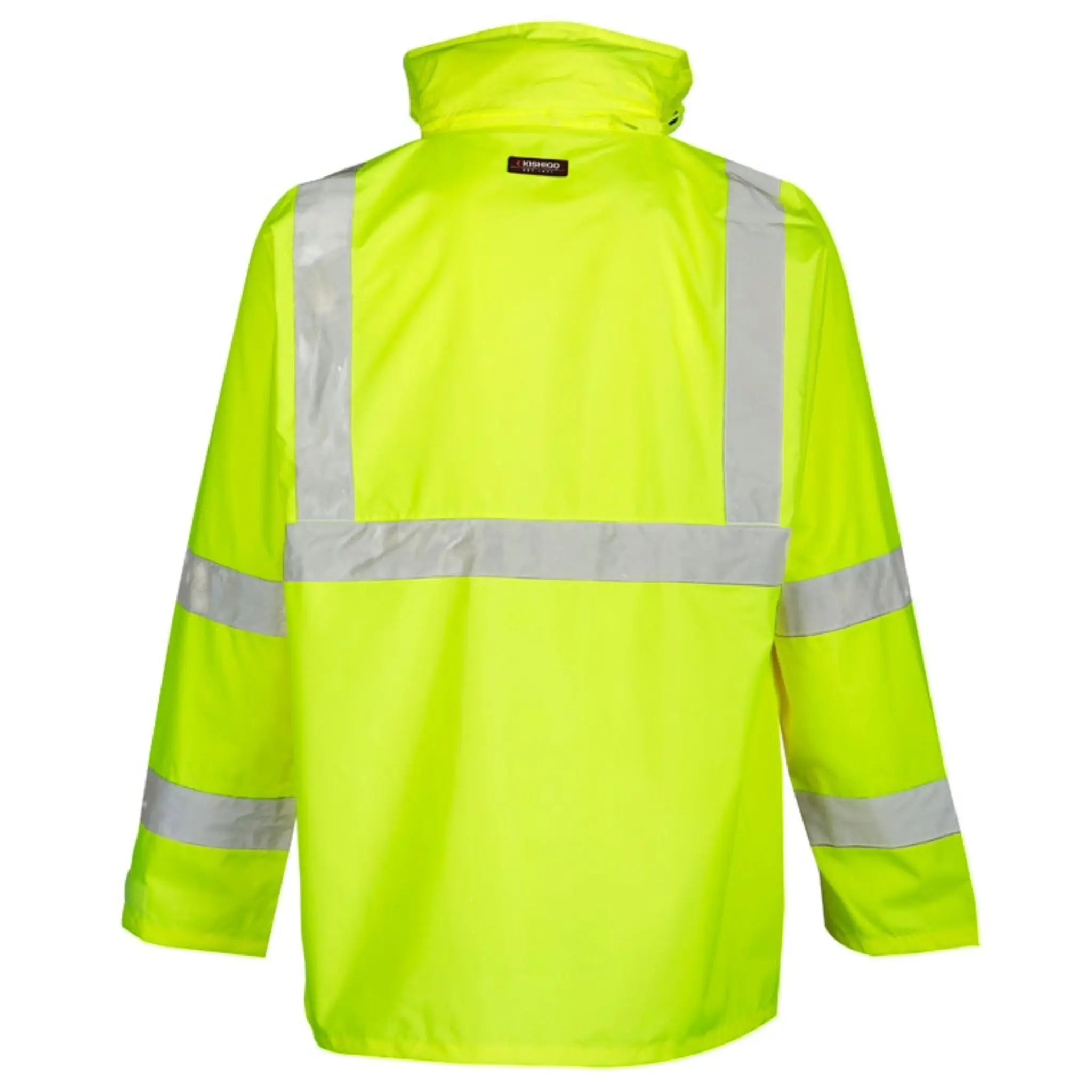 Kishigo RW110 Economy Rainwear Set, Lime, 1 Each-Back