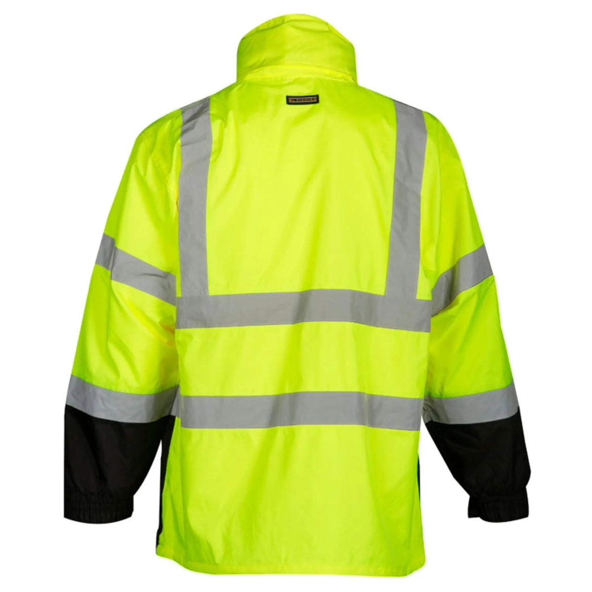 Kishigo RWJ102 Storm Cover Rainwear Jacket, Type R, Class 3, Lime, 1 Each-Back