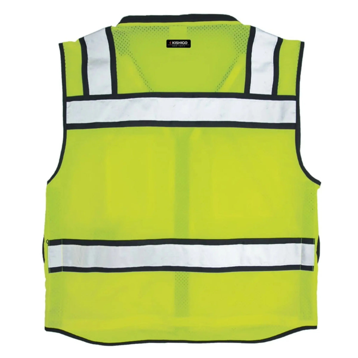 Kishigo S500 High Performance Surveyors Vest, Type R, Class 2, Lime, 1 Each