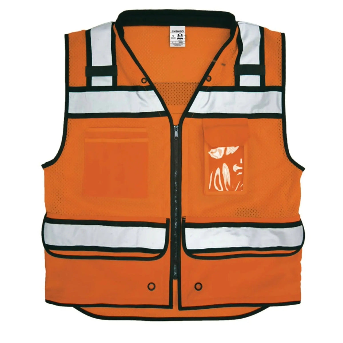 Kishigo S500 High Performance Surveyors Vest, Type R, Class 2, Lime, 1 Each