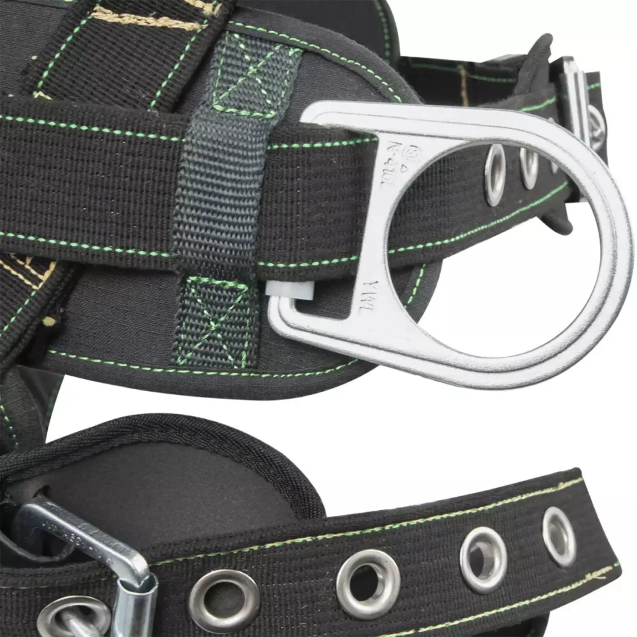 Safewaze 020-134 Series Arc Flash Construction Harness, 3D, MB Chest, TB Legs, connector detail