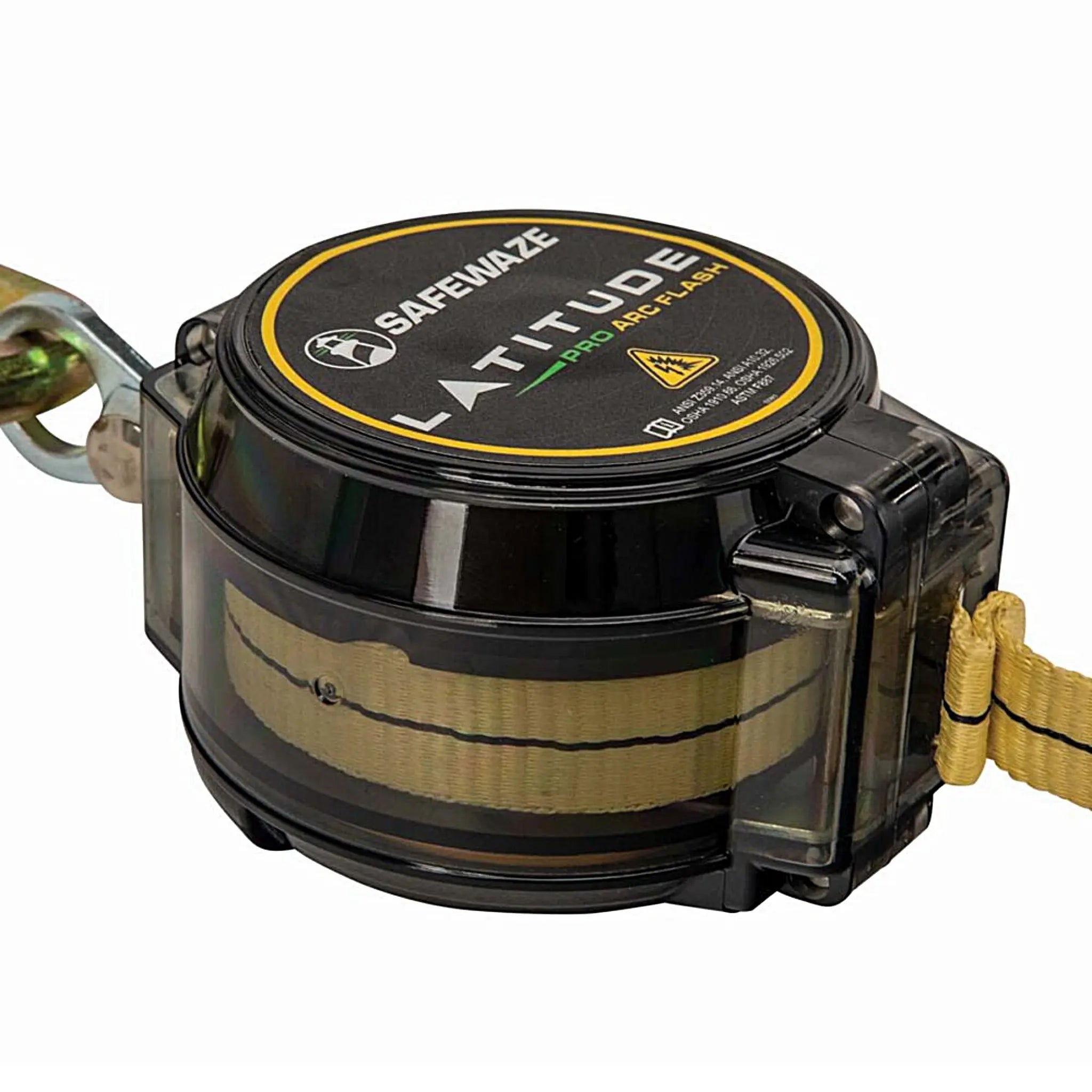 SafeWaze 020-5213 Latitude Pro Arc Flash 7' Dual Web SRL-P, 9013 BWB, Snap Hooks