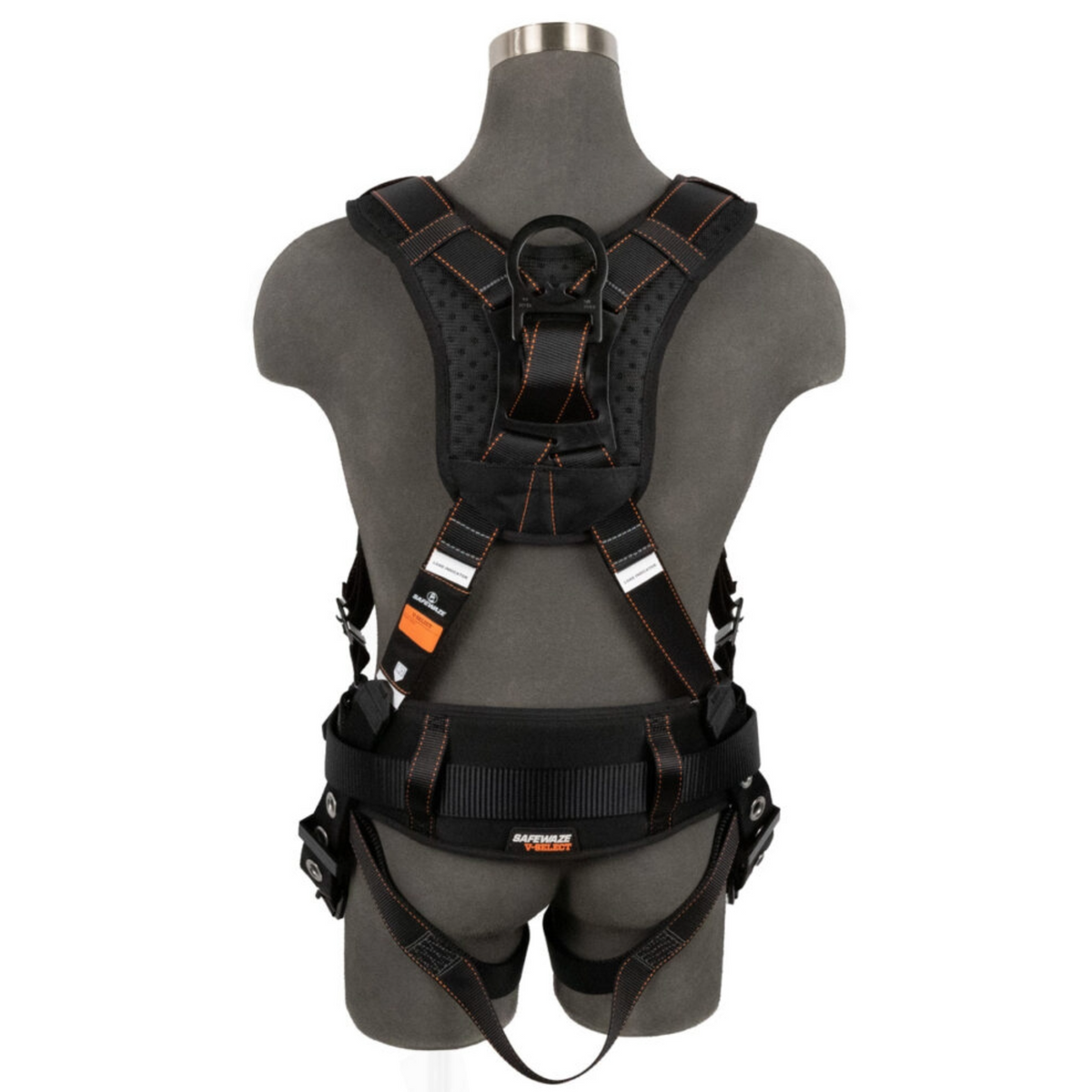 Safewaze 021-1739 V-Select Construction Harness, Back View