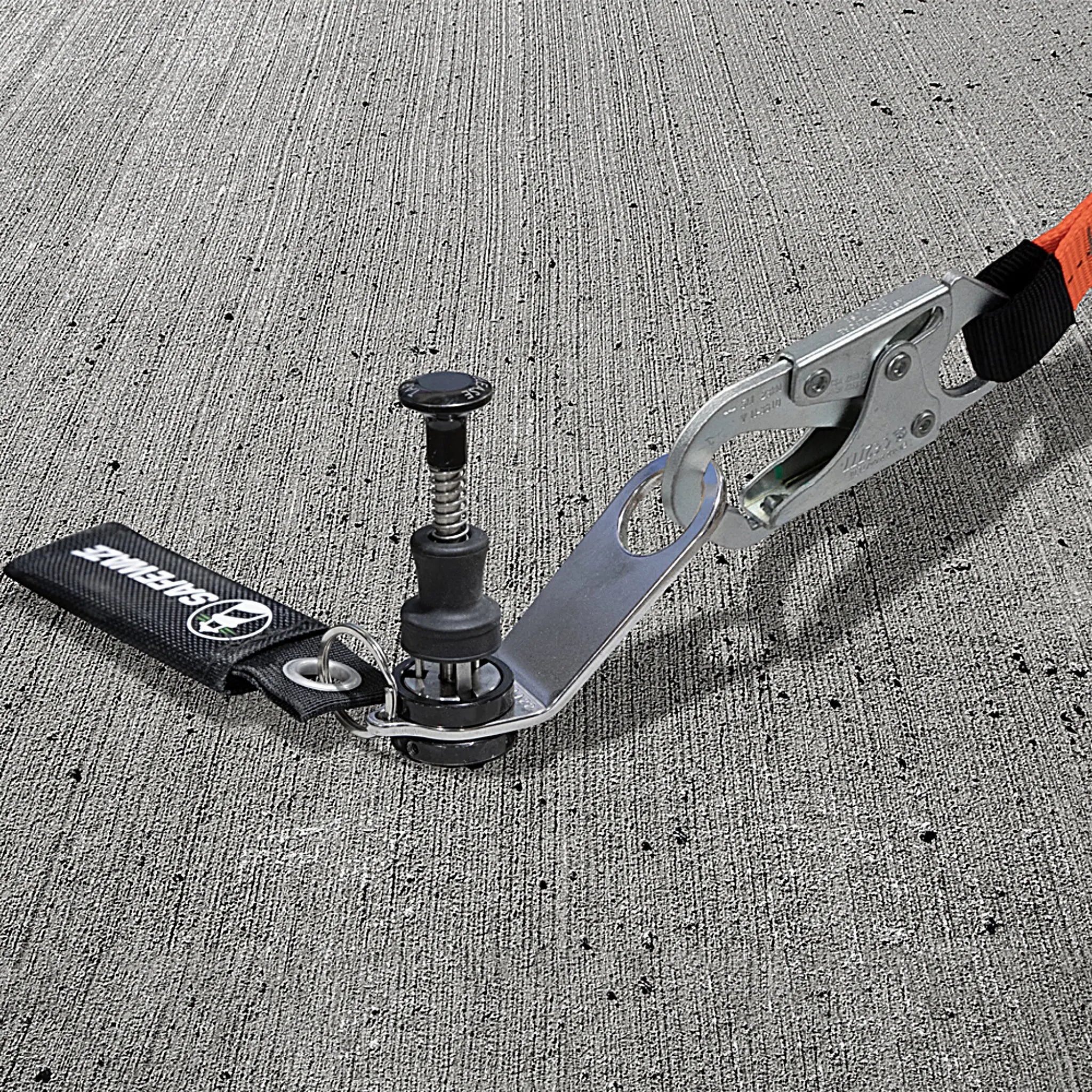SafeWaze 022-4085 Removable Concrete Anchor, Full View in use