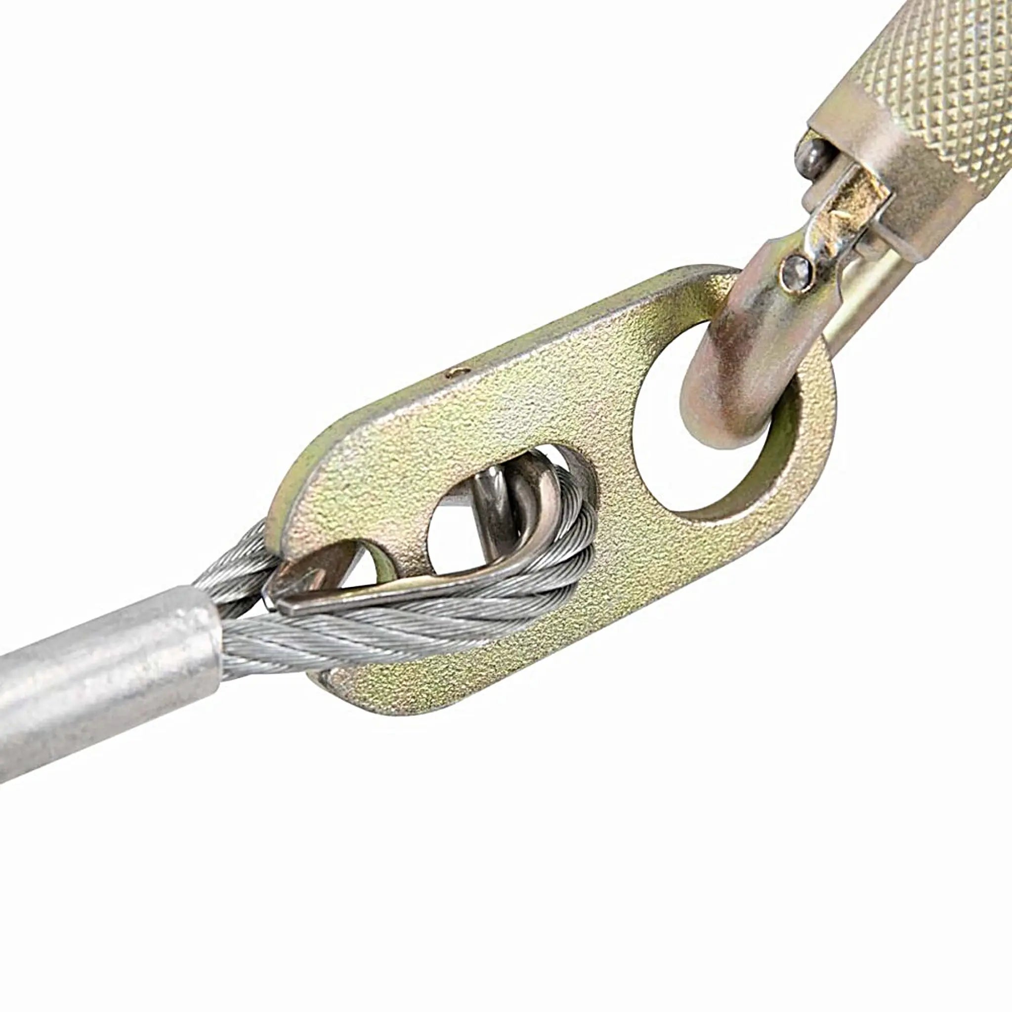 Safewaze 023-8091 Quadrant Retractable HLL, Captive eye and carabiner connection points