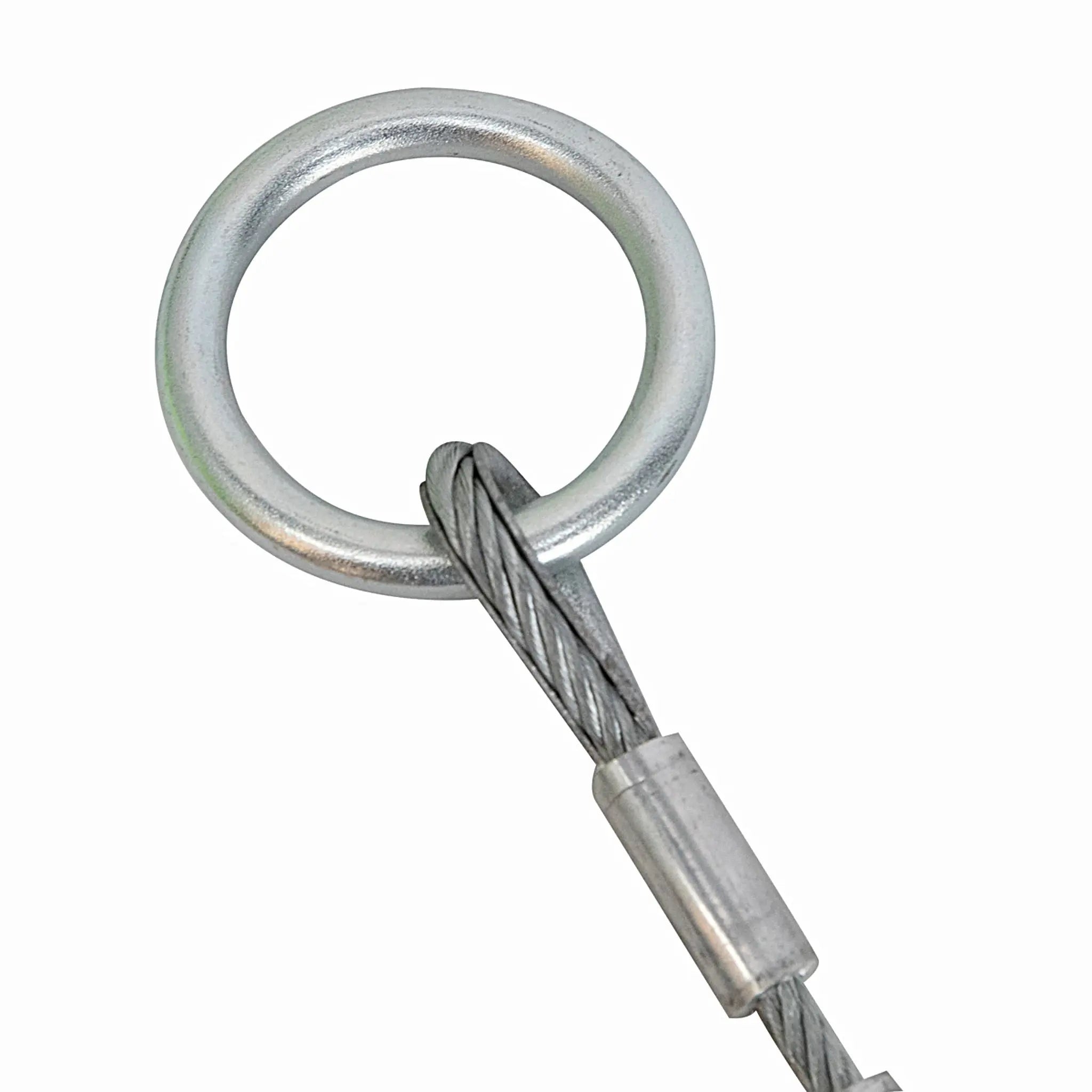 SafeWaze FS830 Series Cable Choker Anchor, 3', Forged pass-through steel O-rings