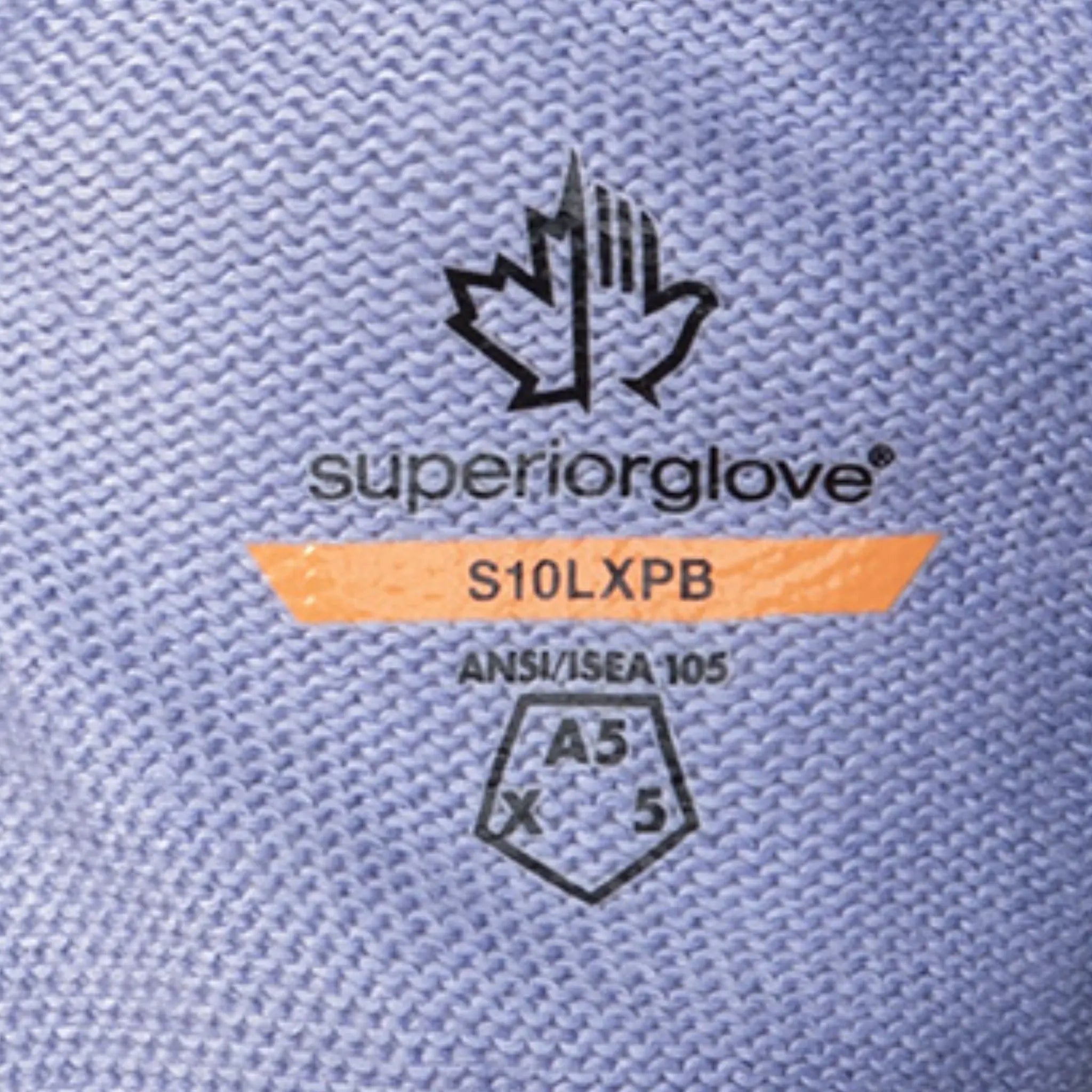 Superior Glove Works KnitActiv Pro S10LXPB Maximum 5 Hypodermic Puncture Protection Food Safe Knit Gloves with Cut A5 Plus Latex Palm Coating, 1 Pair