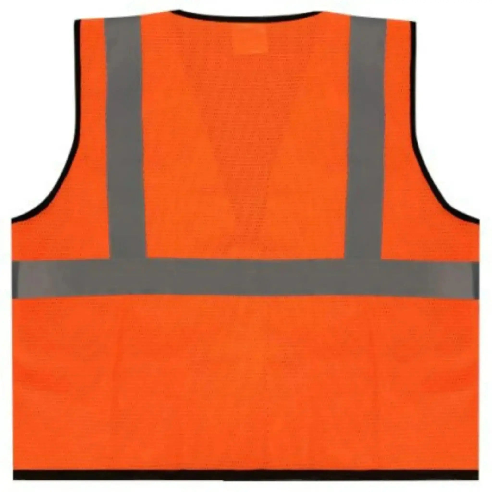 Safety Main 05EAMO Economy Vest, Class 2, All Mesh, Hi-Vis Orange, Back View