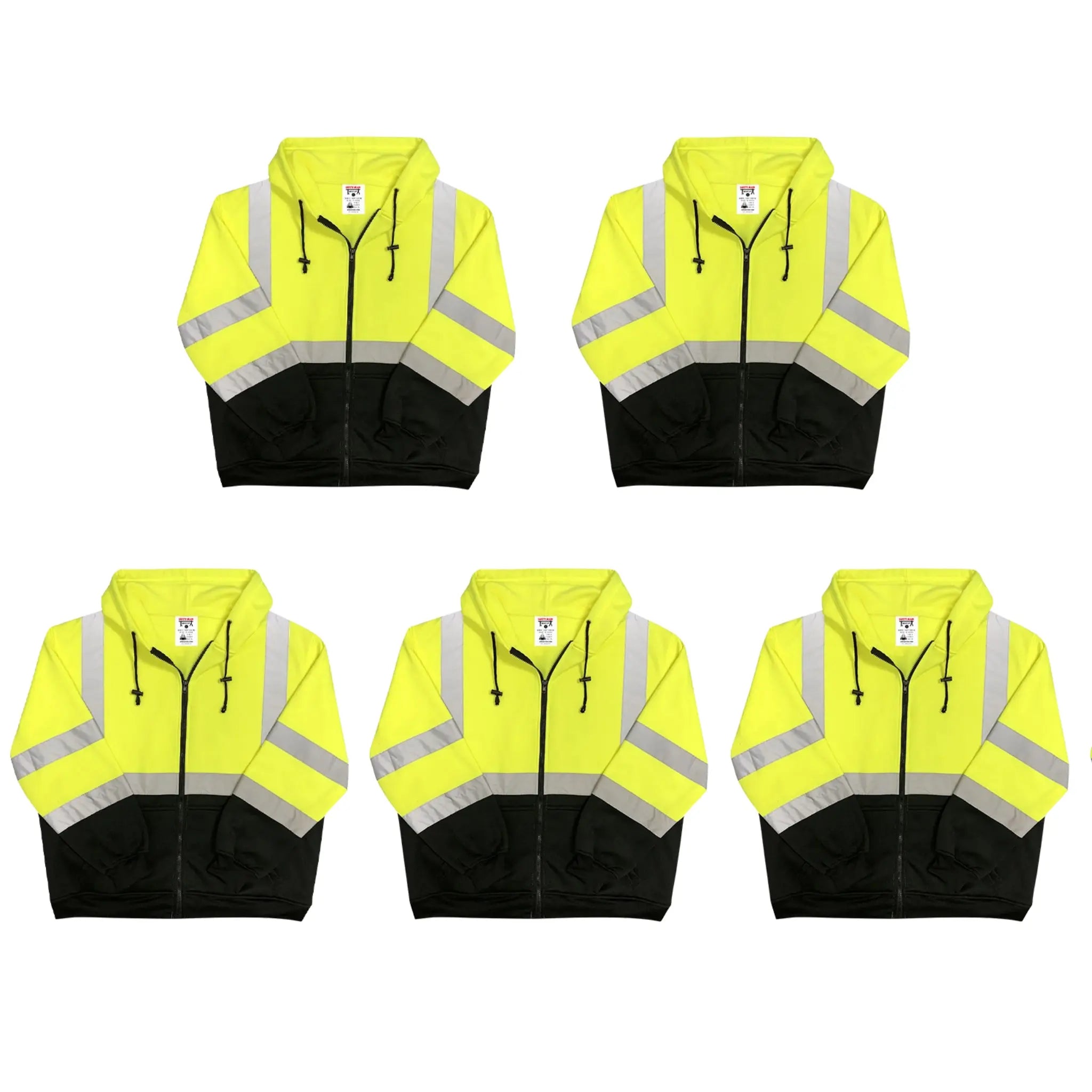 Safety Main 05LWJYB Lightweight Jacket, Class 3, Hi-Vis Yellow with Black Bottom, Main Image