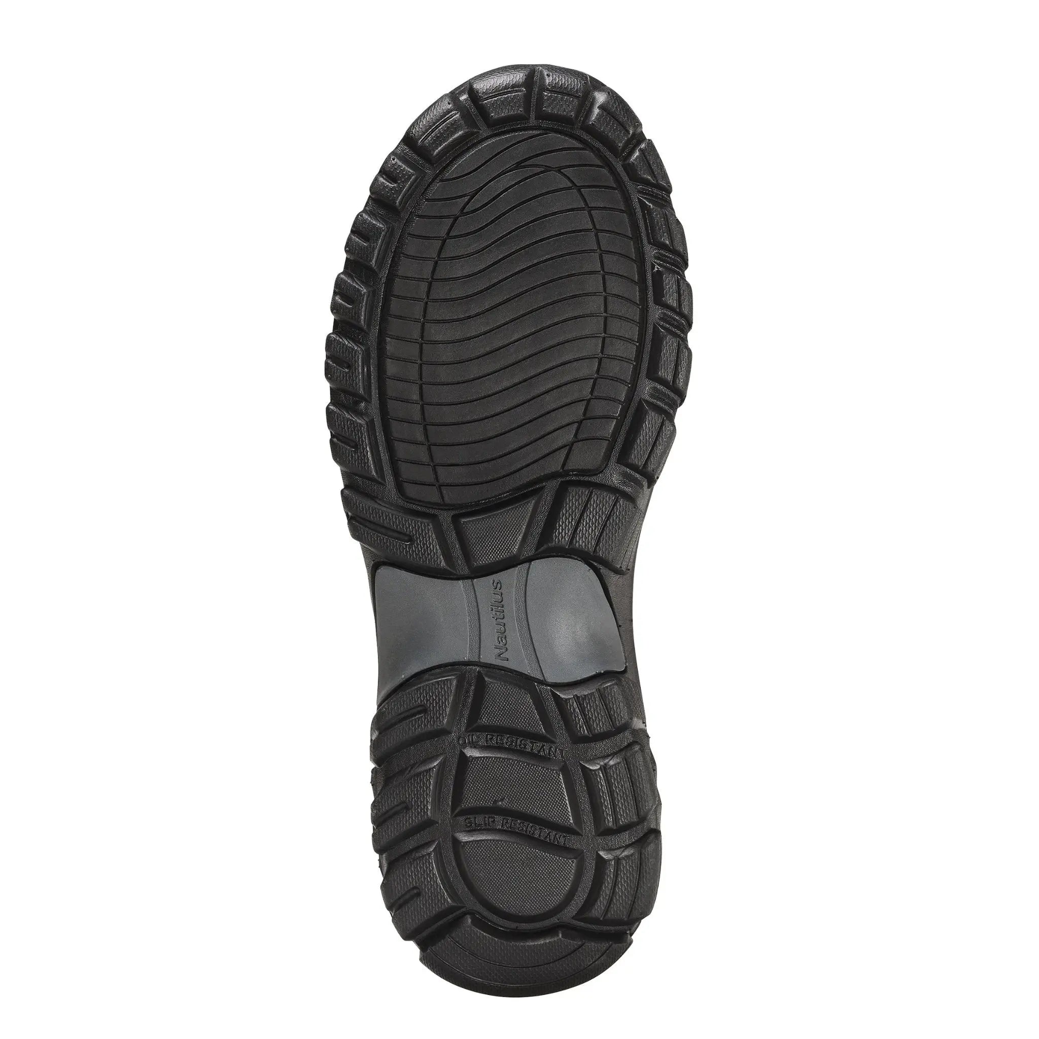SureWerx Nautilus N1900 Series Stratus Oxford, Composite Toe, Men's, Black, bottom tread view