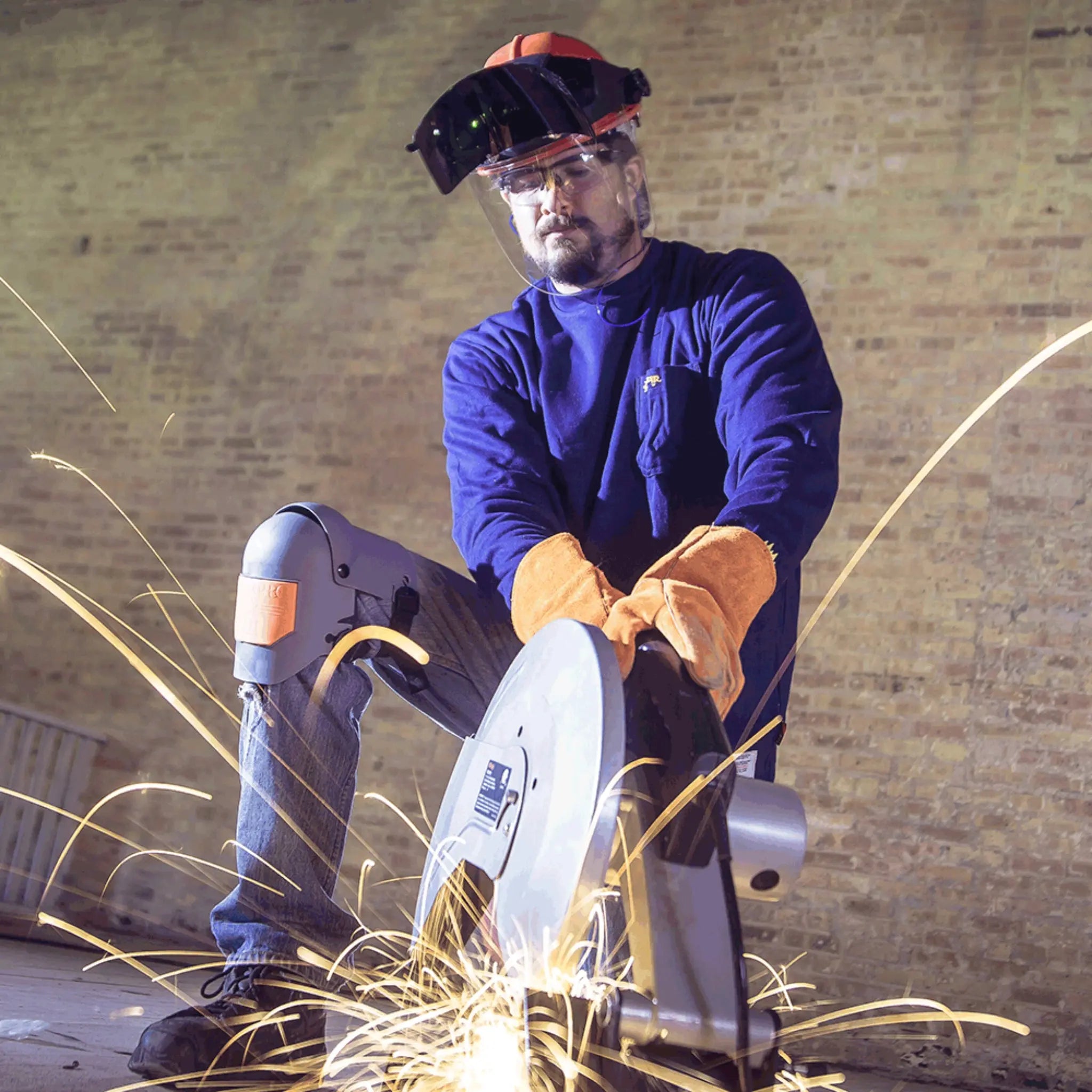 Surewerx KneePro Ultra Flex III S96110 Knee Pads, Grey/Orange, 1 Pair, Image 8