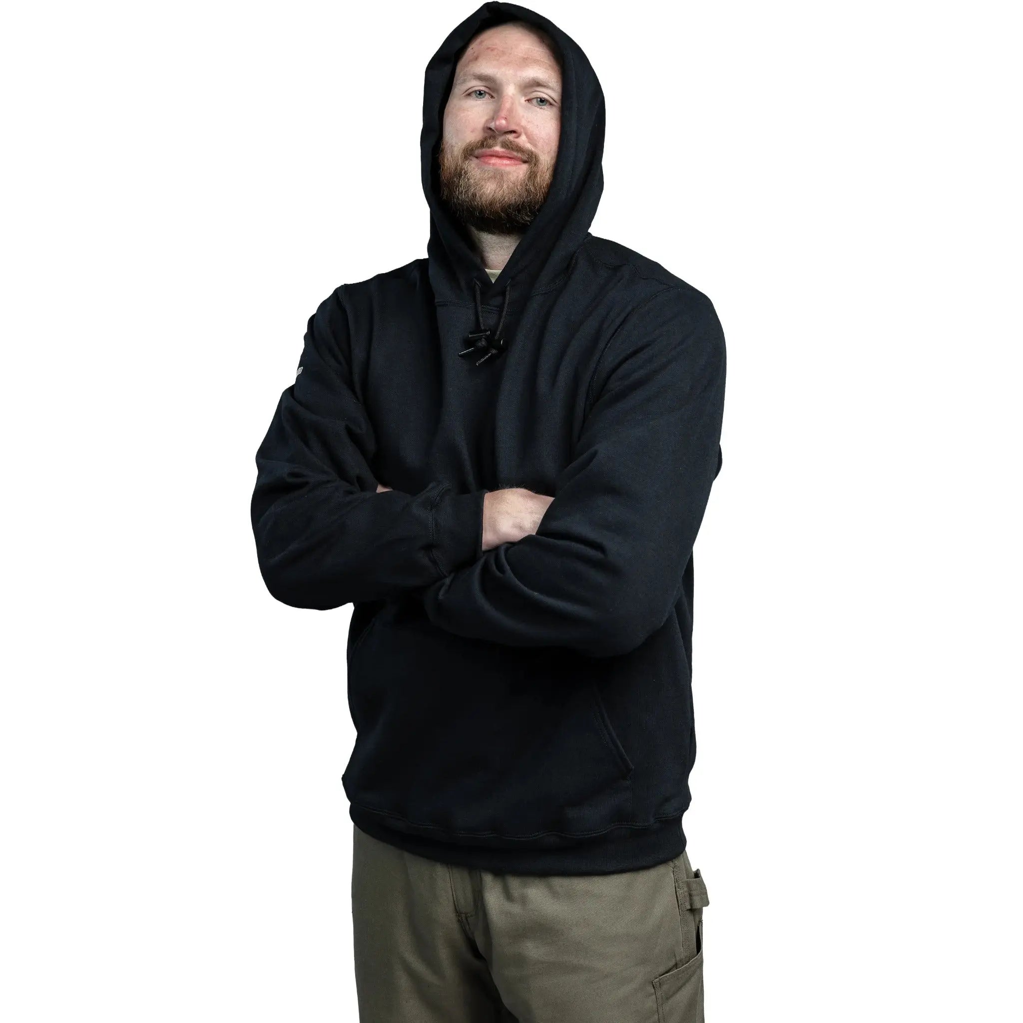 National Safety Apparel DRIFIRE SWSI2 FR Heavyweight Pullover Hoodie-Model-2