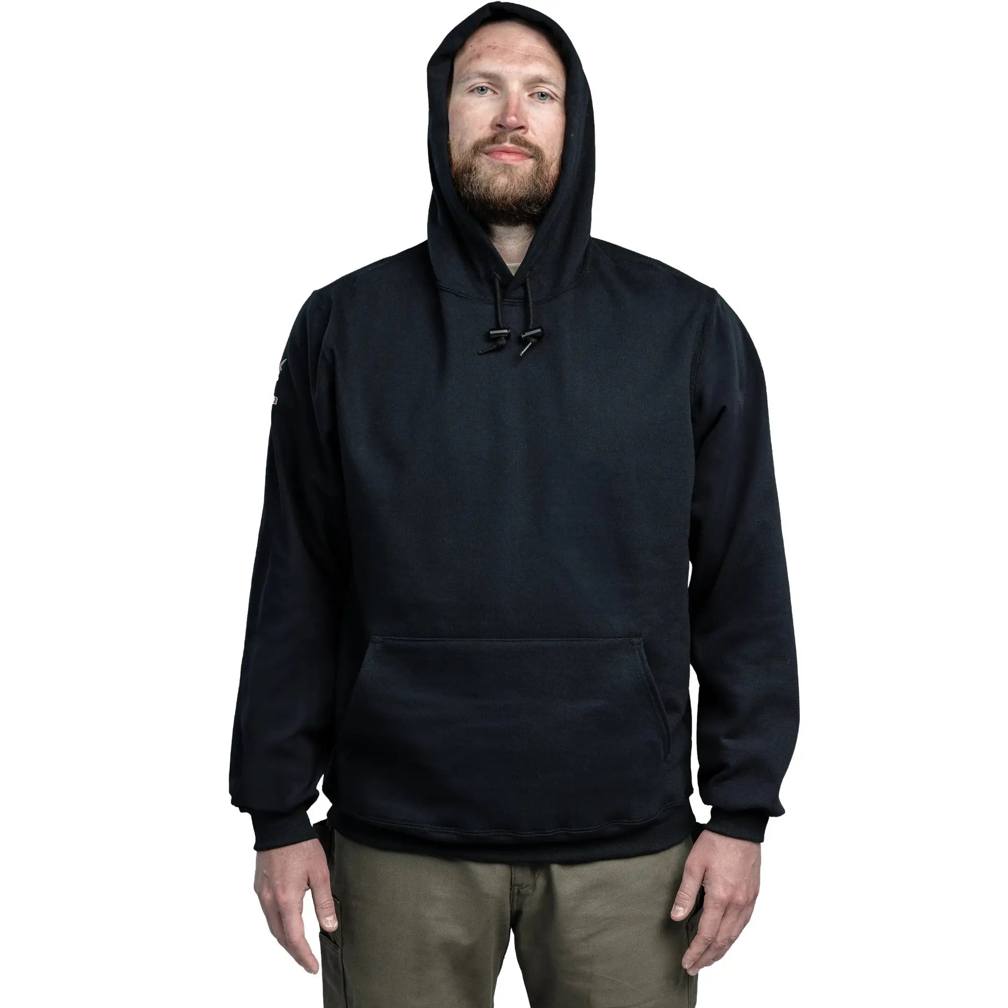 National Safety Apparel DRIFIRE SWSI2 FR Heavyweight Pullover Hoodie-Model