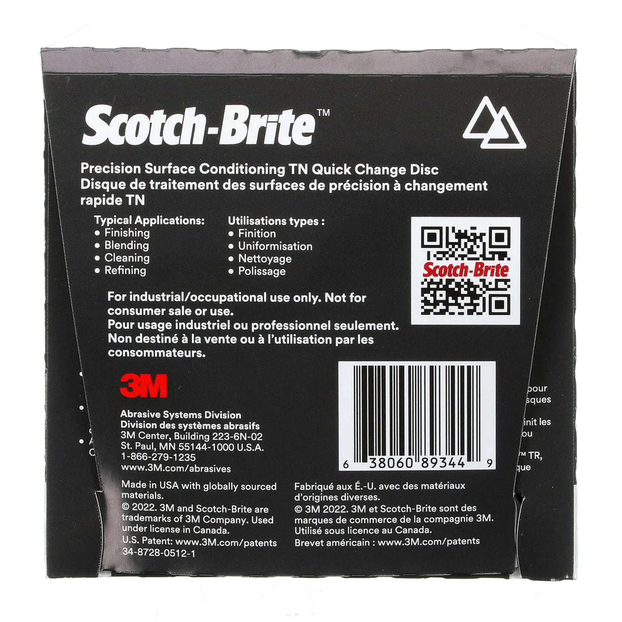 Scotch-Brite Precision Surface Conditioning TN Quick Change Disc PN-DN Medium 4-1/2 in, 1 Each