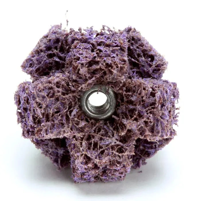 Scotch-Brite™ Cross Buff, 1 in x 3/8 in x 2 PLY x 8-32 High Strength A MED, 25 per inner 100 per case