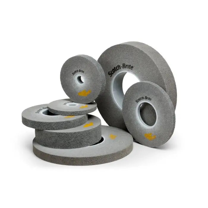 Scotch-Brite™ EXL PRO Deburring Wheel, 8 in x 1 in x 3 in, 11S FIN, 3 per case