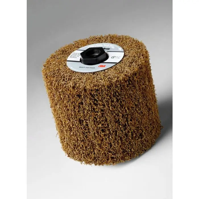 Scotch-Brite™ Match and Finish High Strength Flap Brush, 4-1/2 in x 4 in x 5/8-11 7A CRS, 1 per case