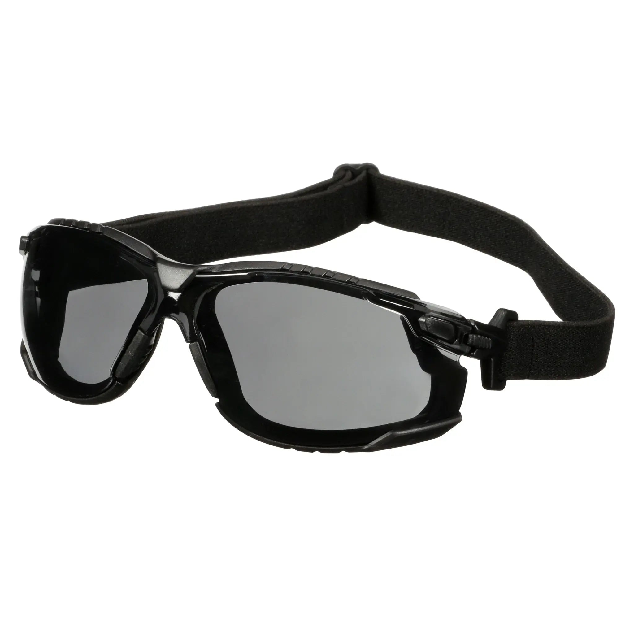3M Solus 1000 Series, S1502SGAF-KT, Blk Temples, Scotchgard Anti-Fog Coating, Gray AF-AS lens, Foam-Strap, 20 ea-Case